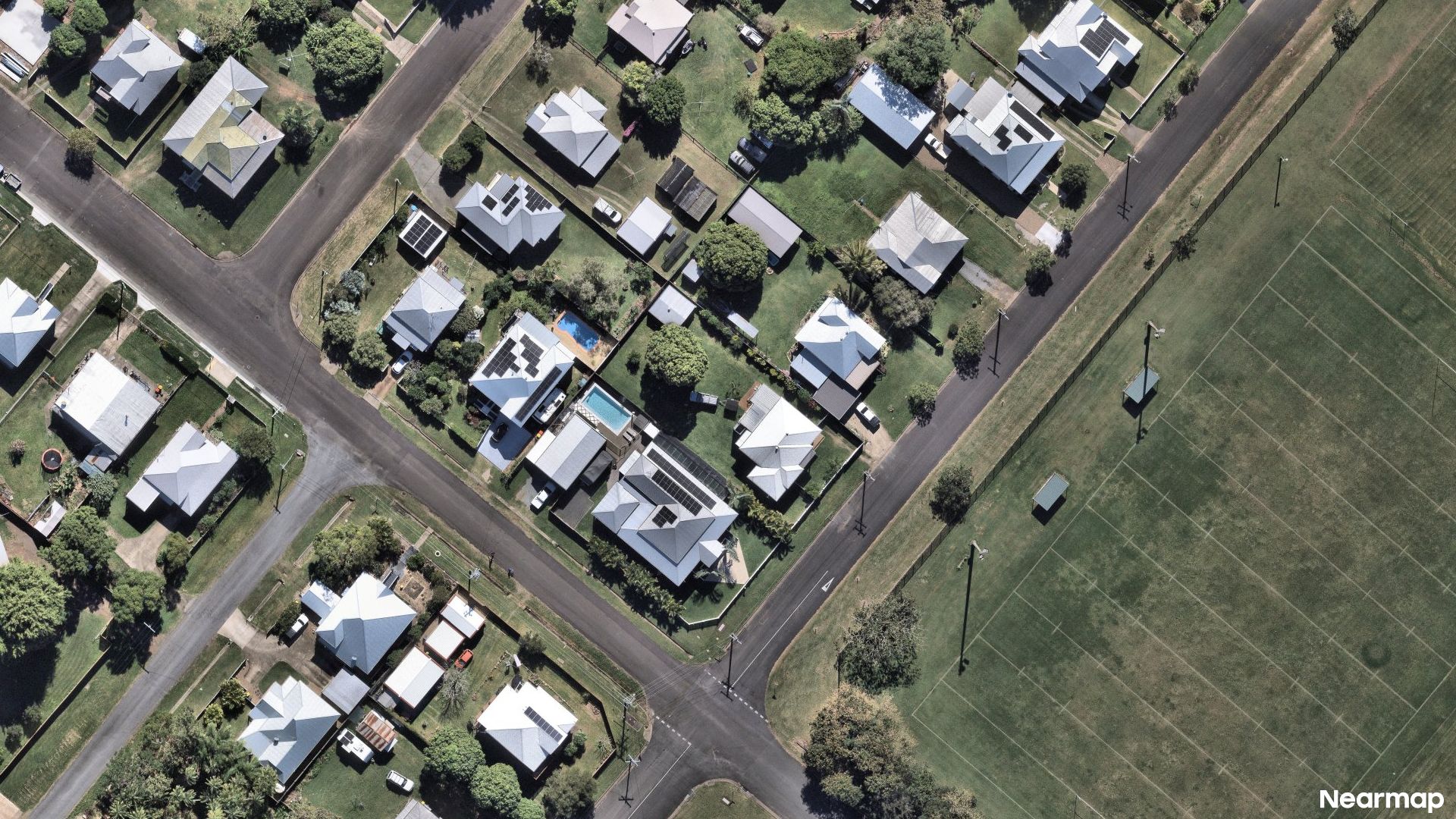 Vertical aerial view