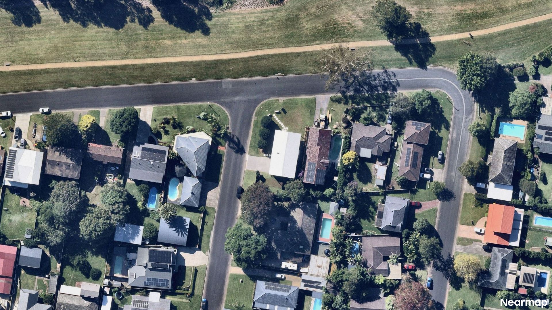 Vertical aerial view