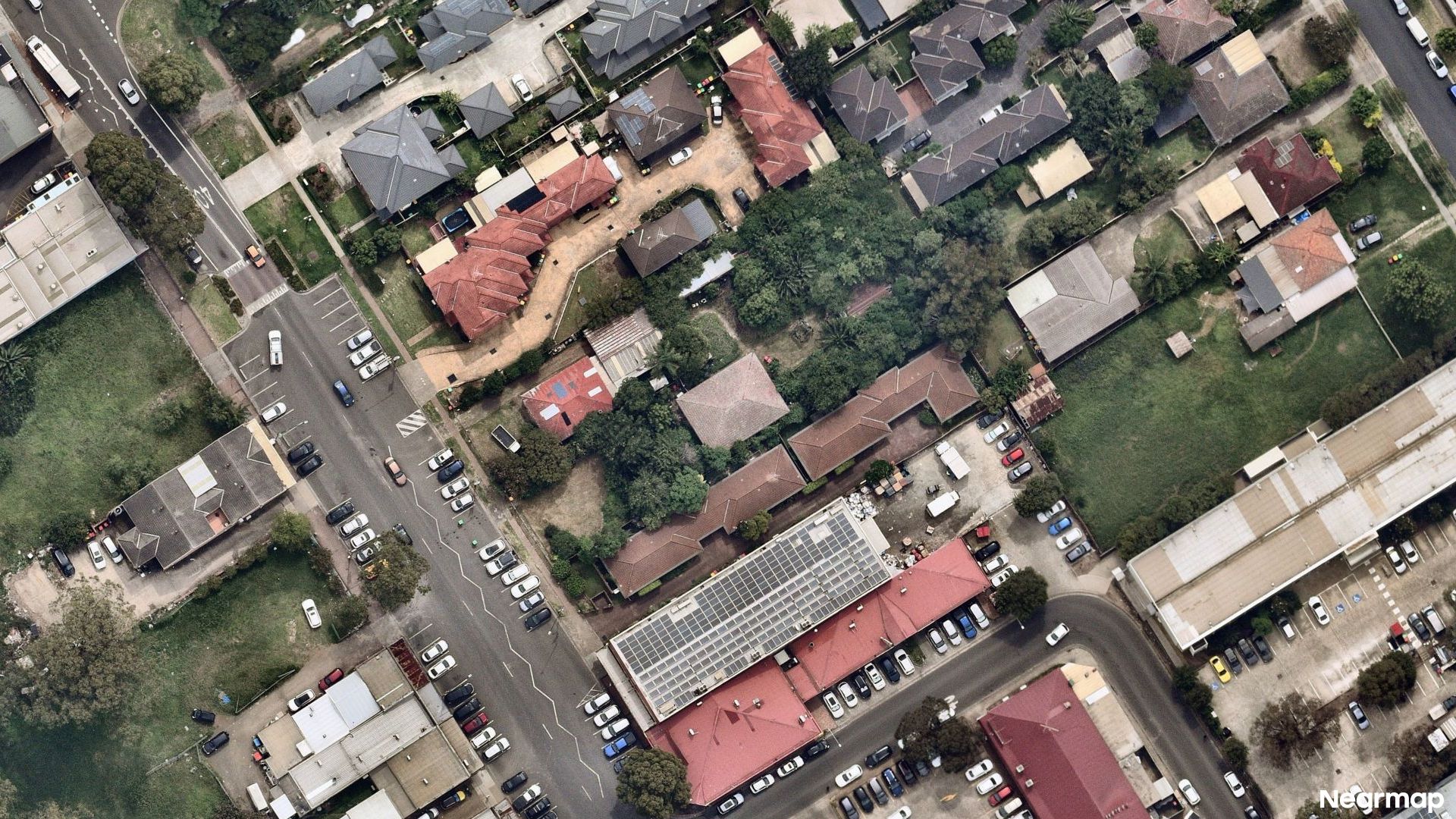 Vertical aerial view