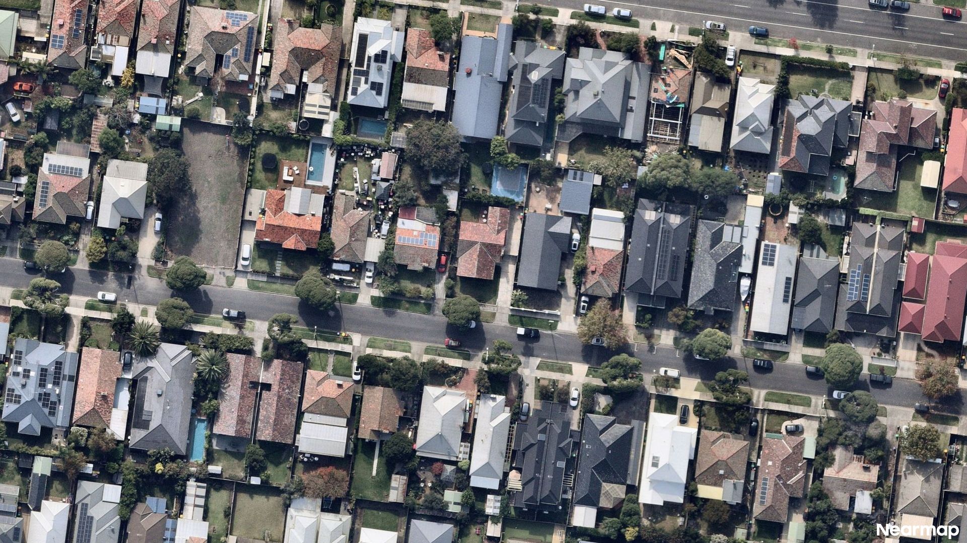Vertical aerial view