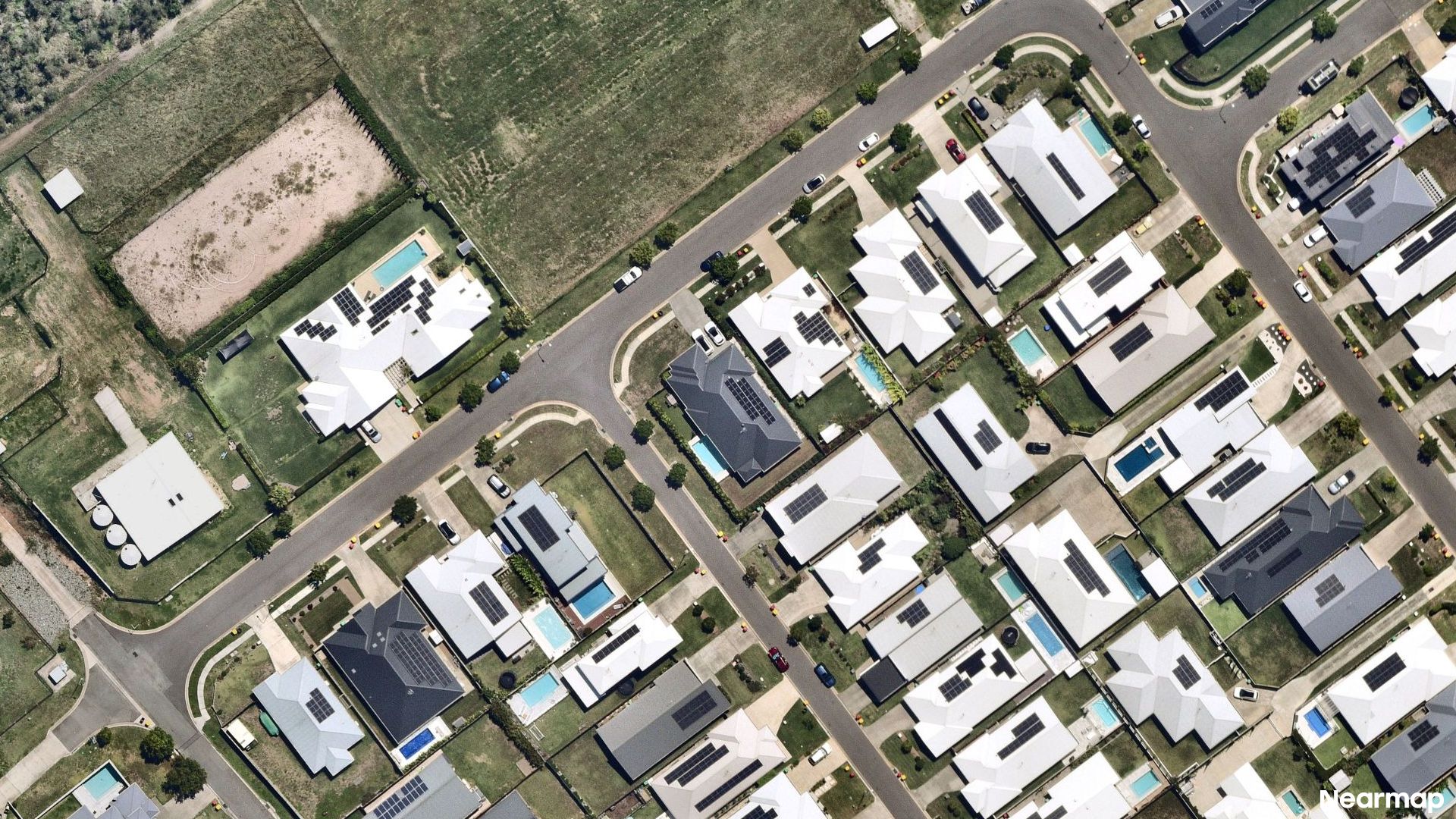 Vertical aerial view