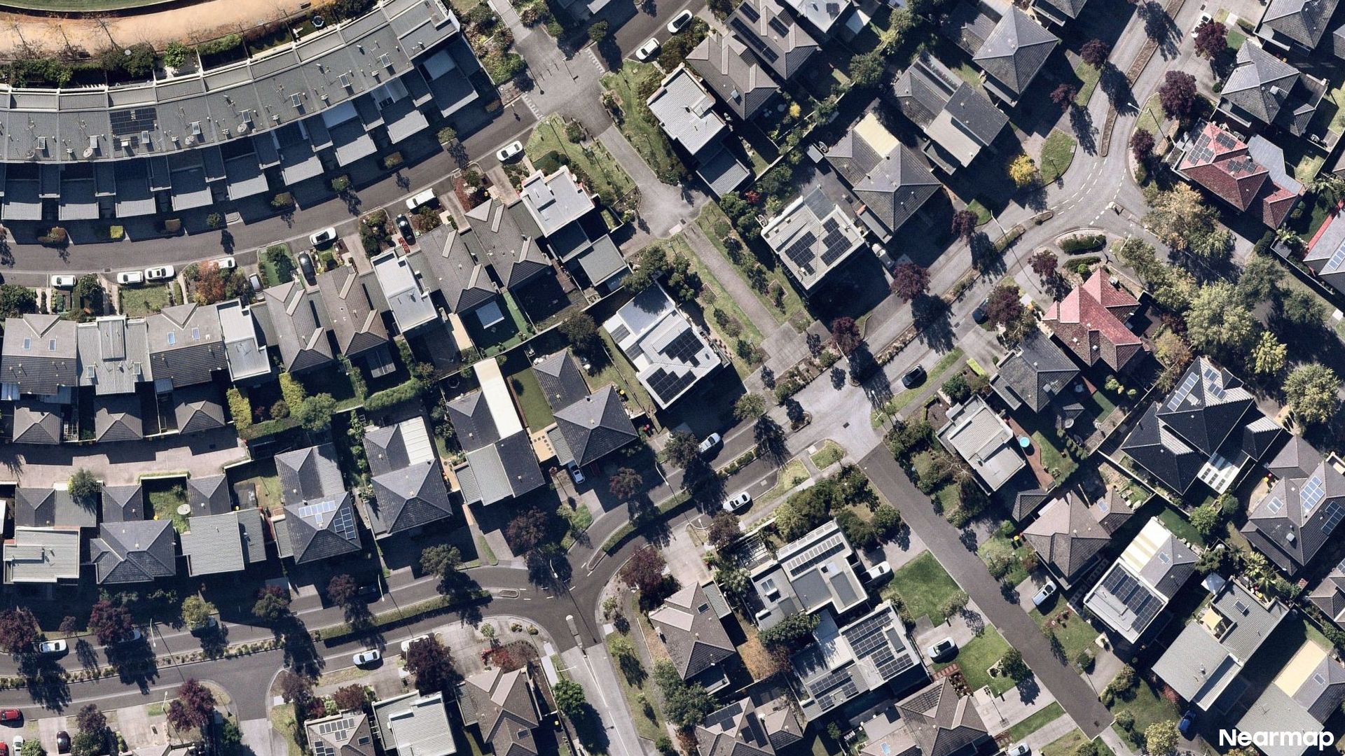 Vertical aerial view