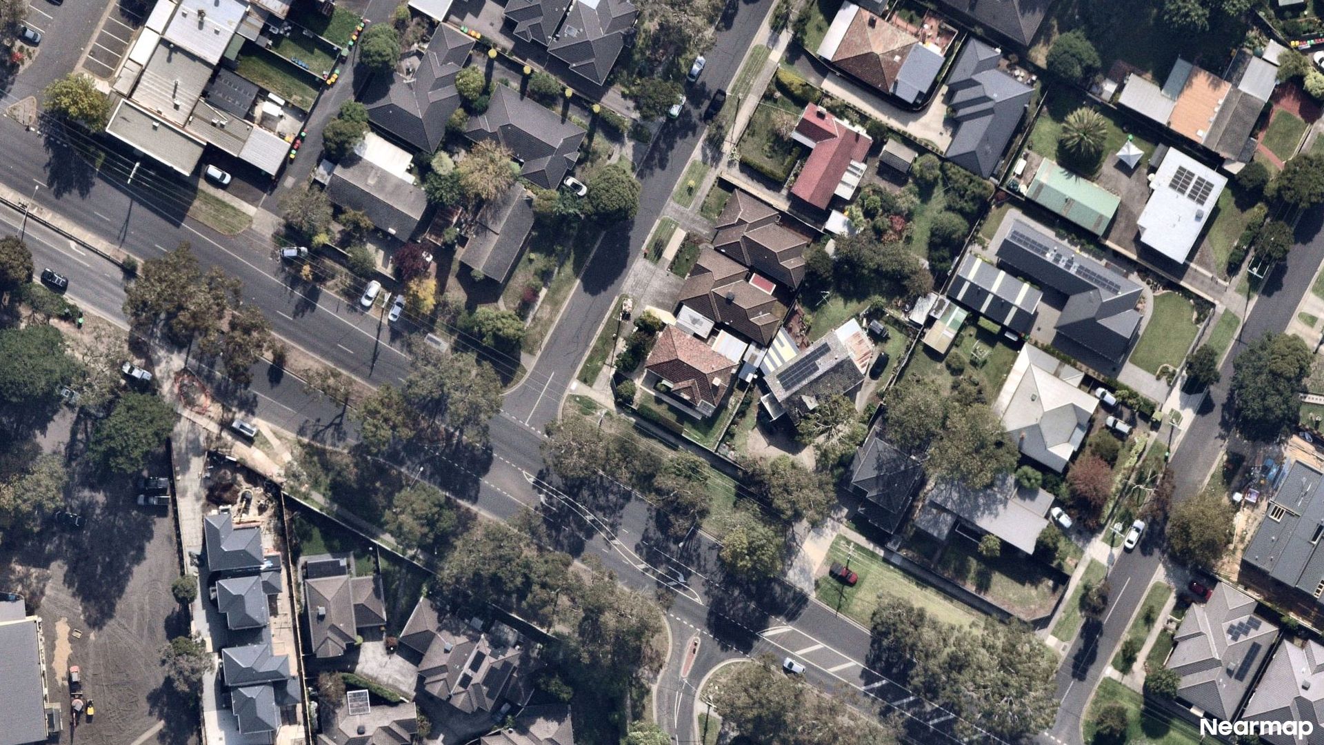Vertical aerial view