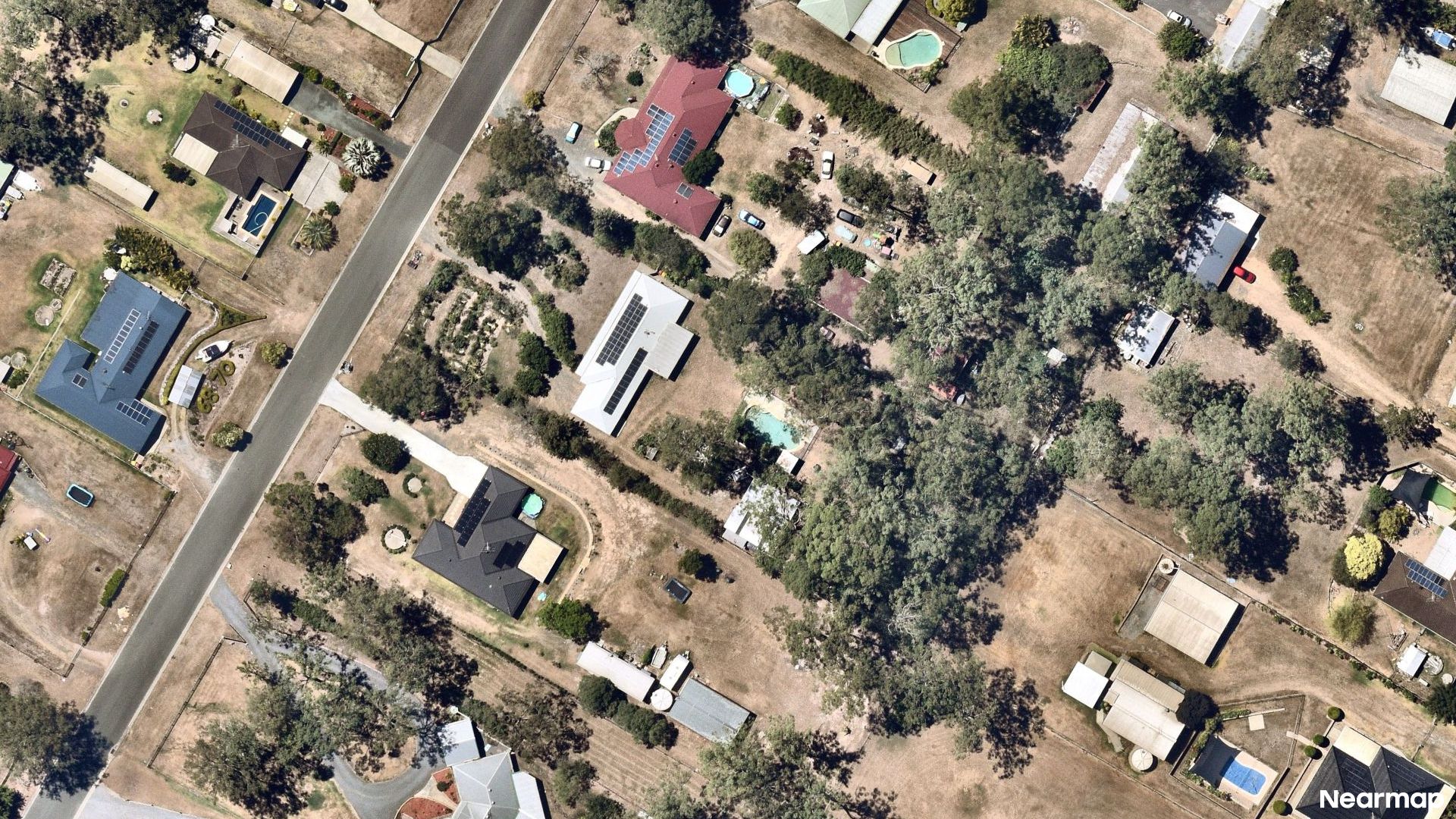 Vertical aerial view