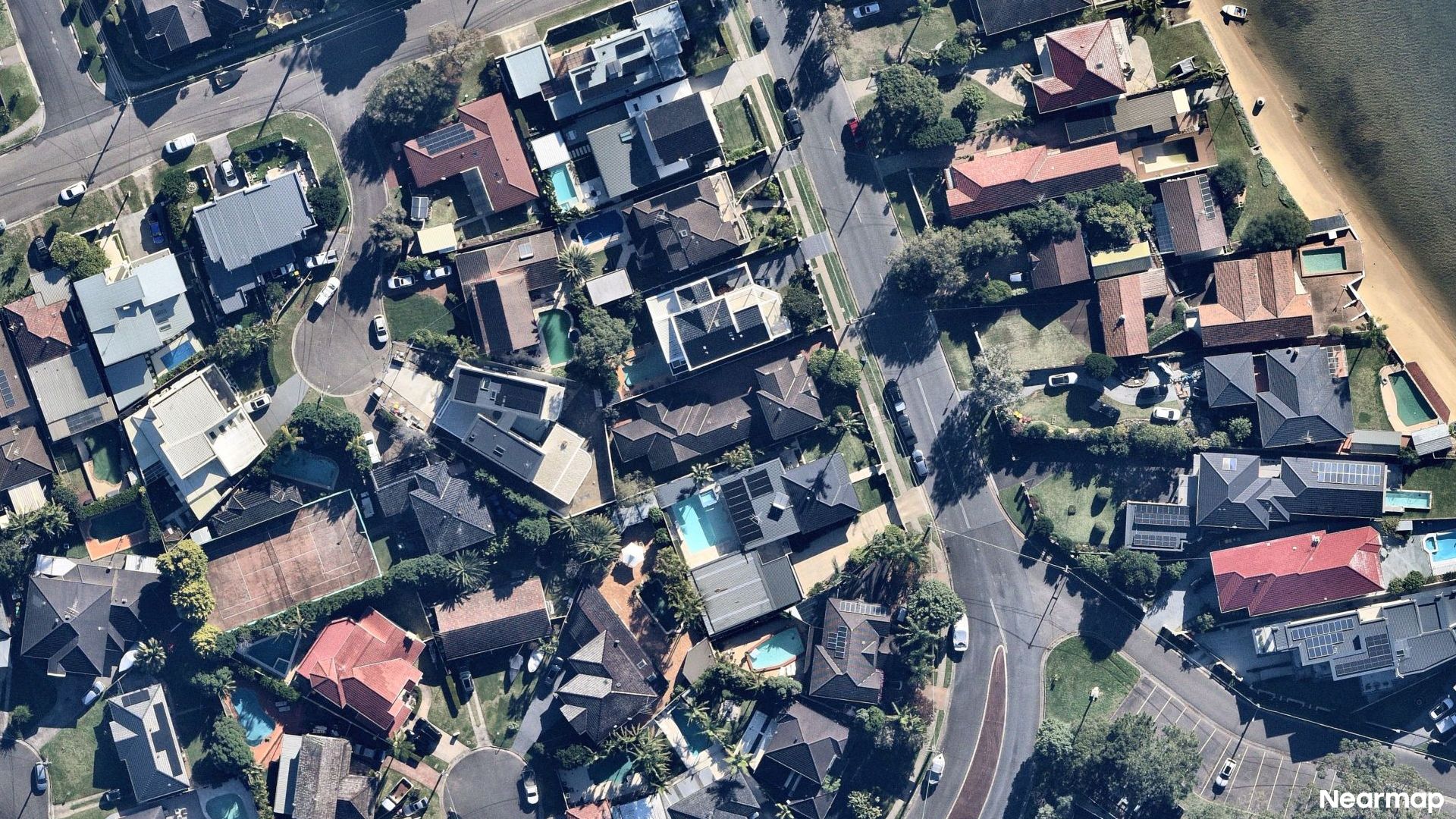 Vertical aerial view
