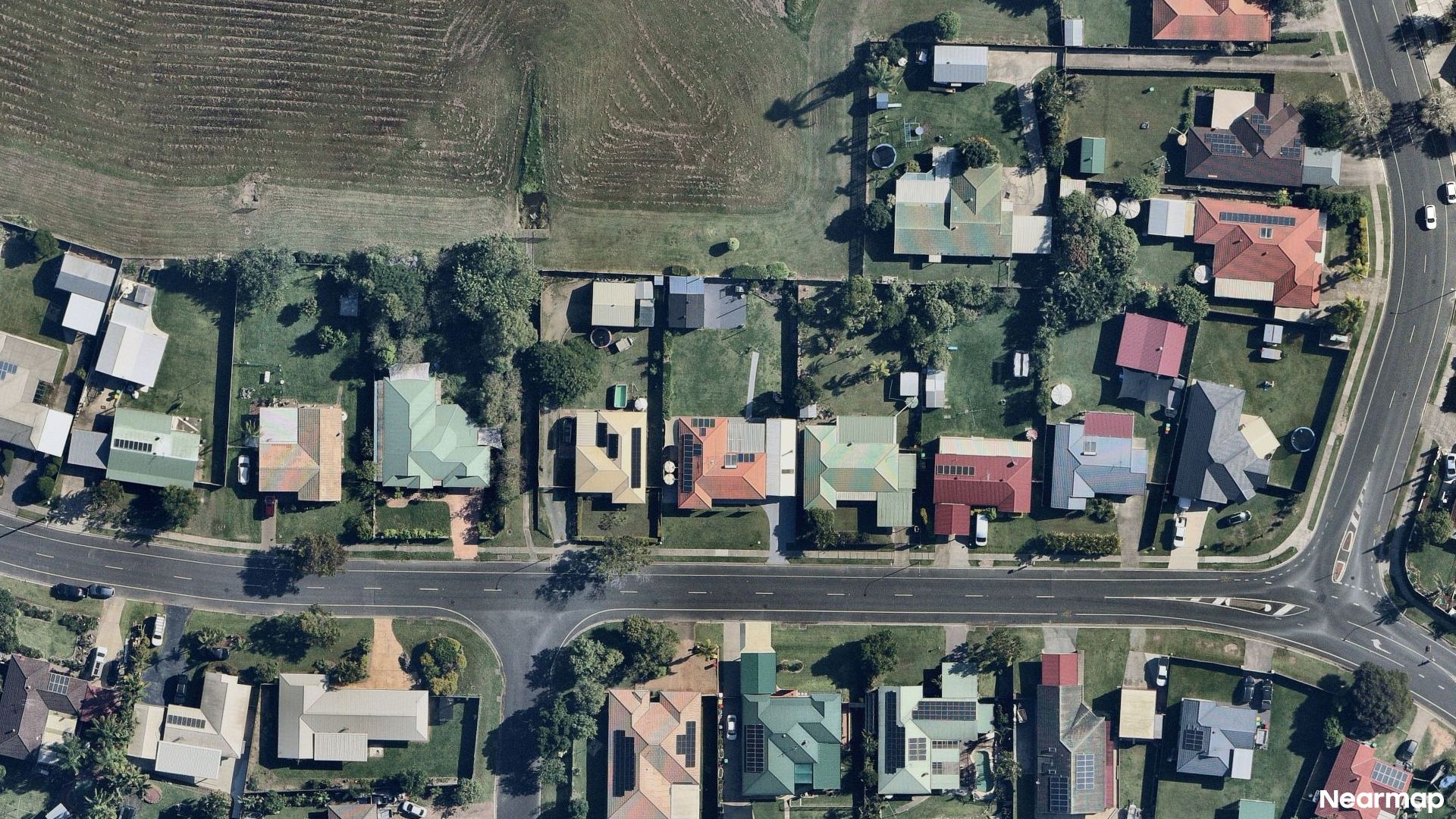 Vertical aerial view