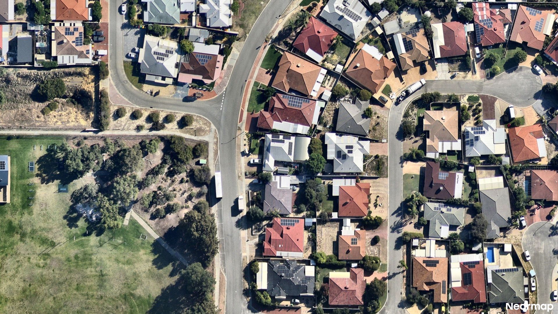 Vertical aerial view