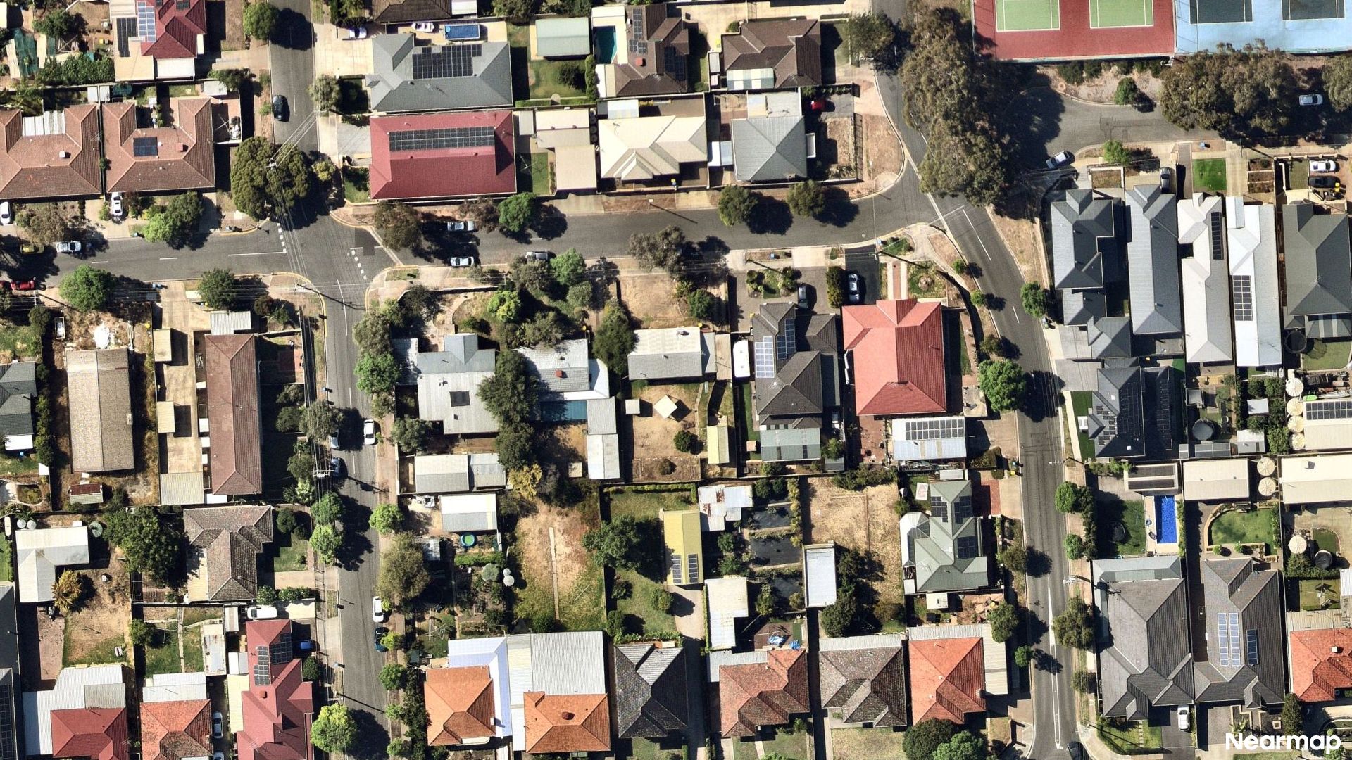 Vertical aerial view