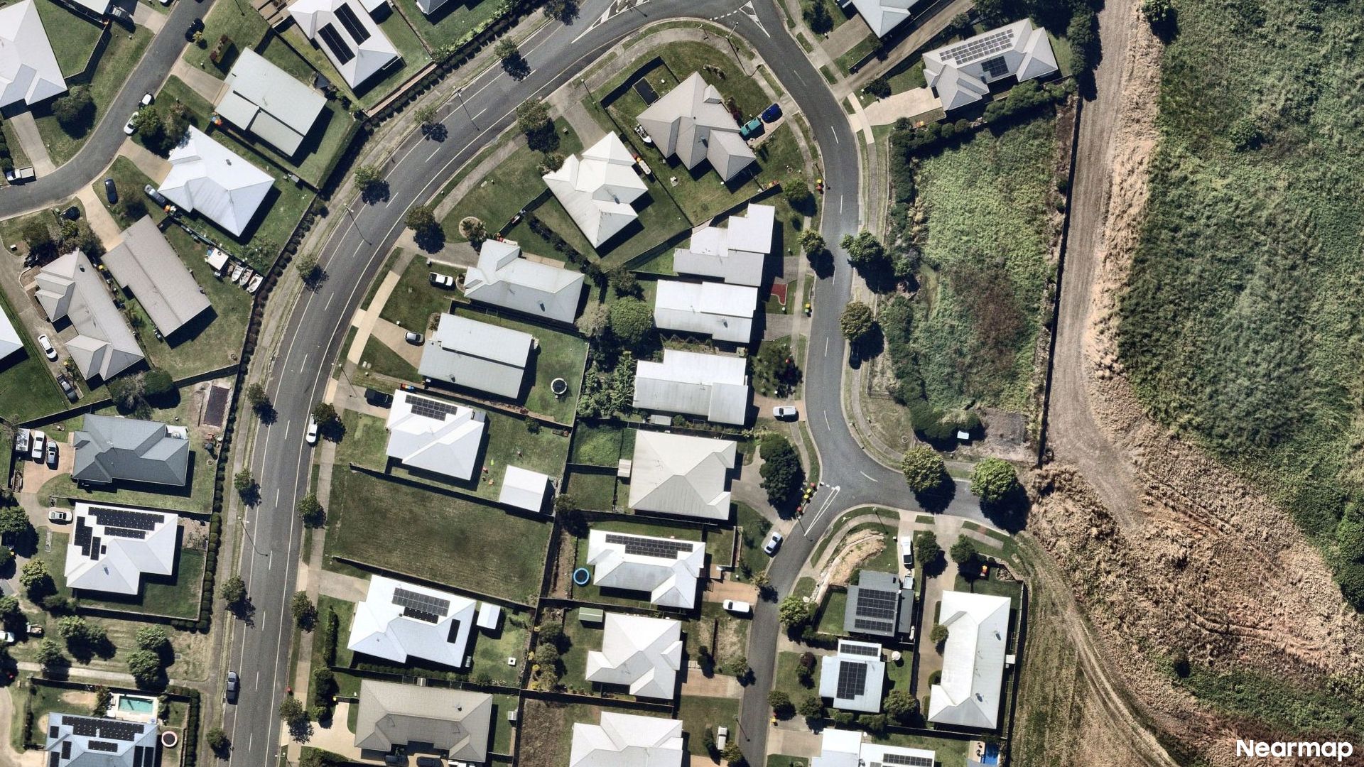 Vertical aerial view