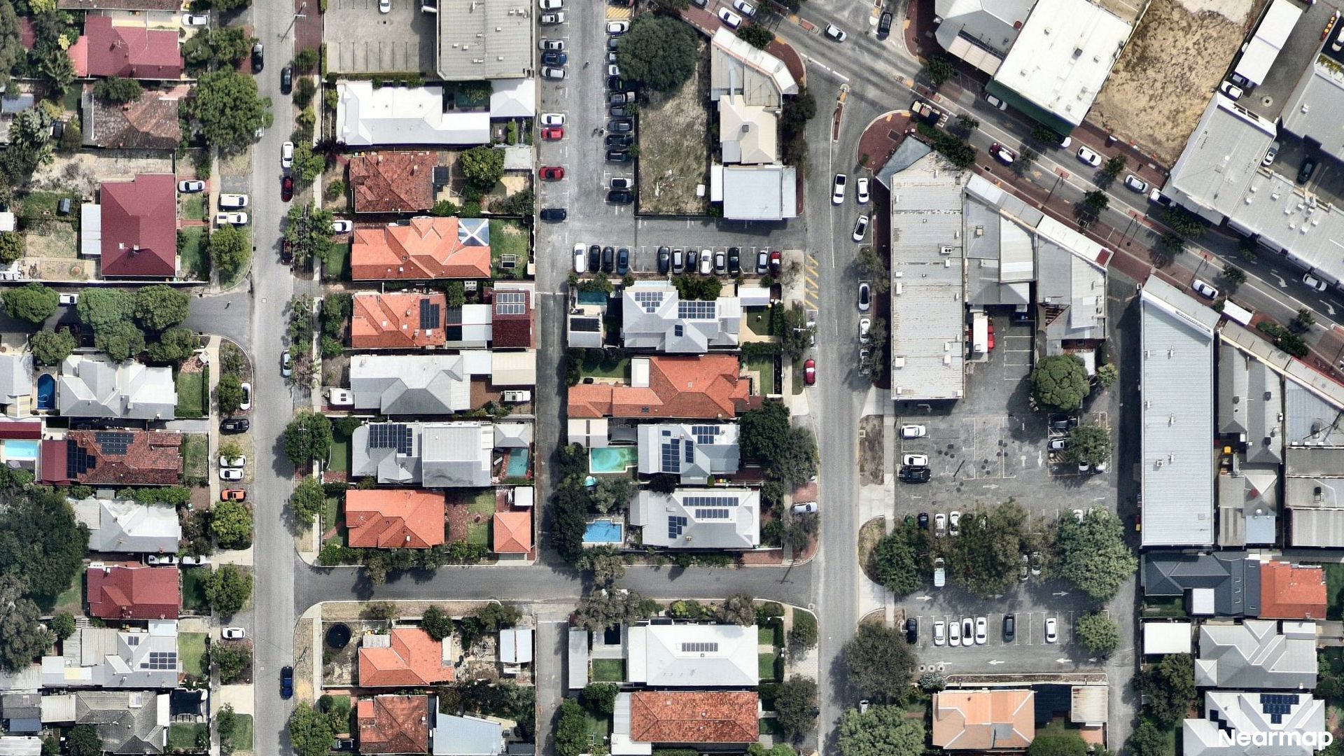 Vertical aerial view