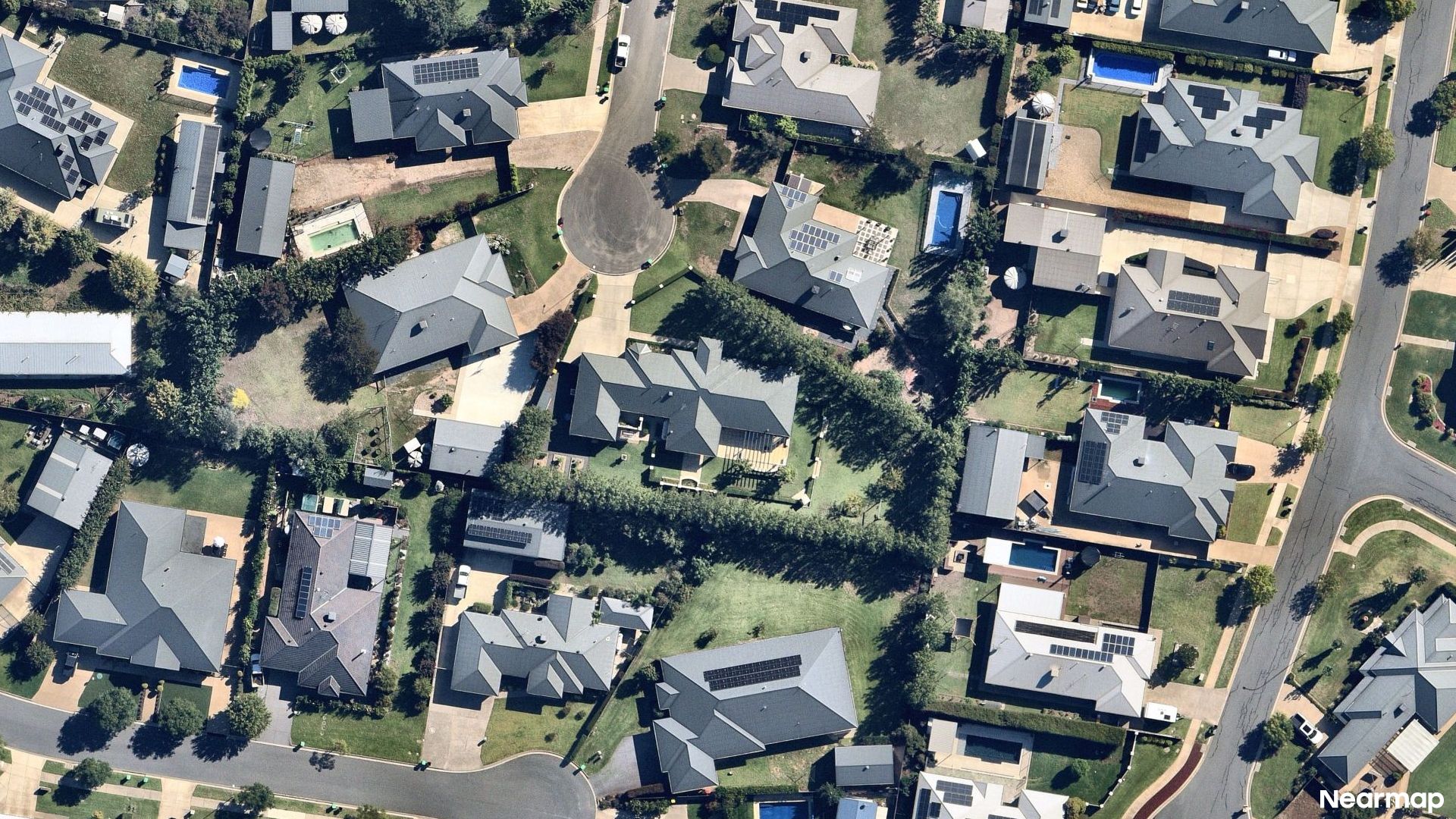 Vertical aerial view