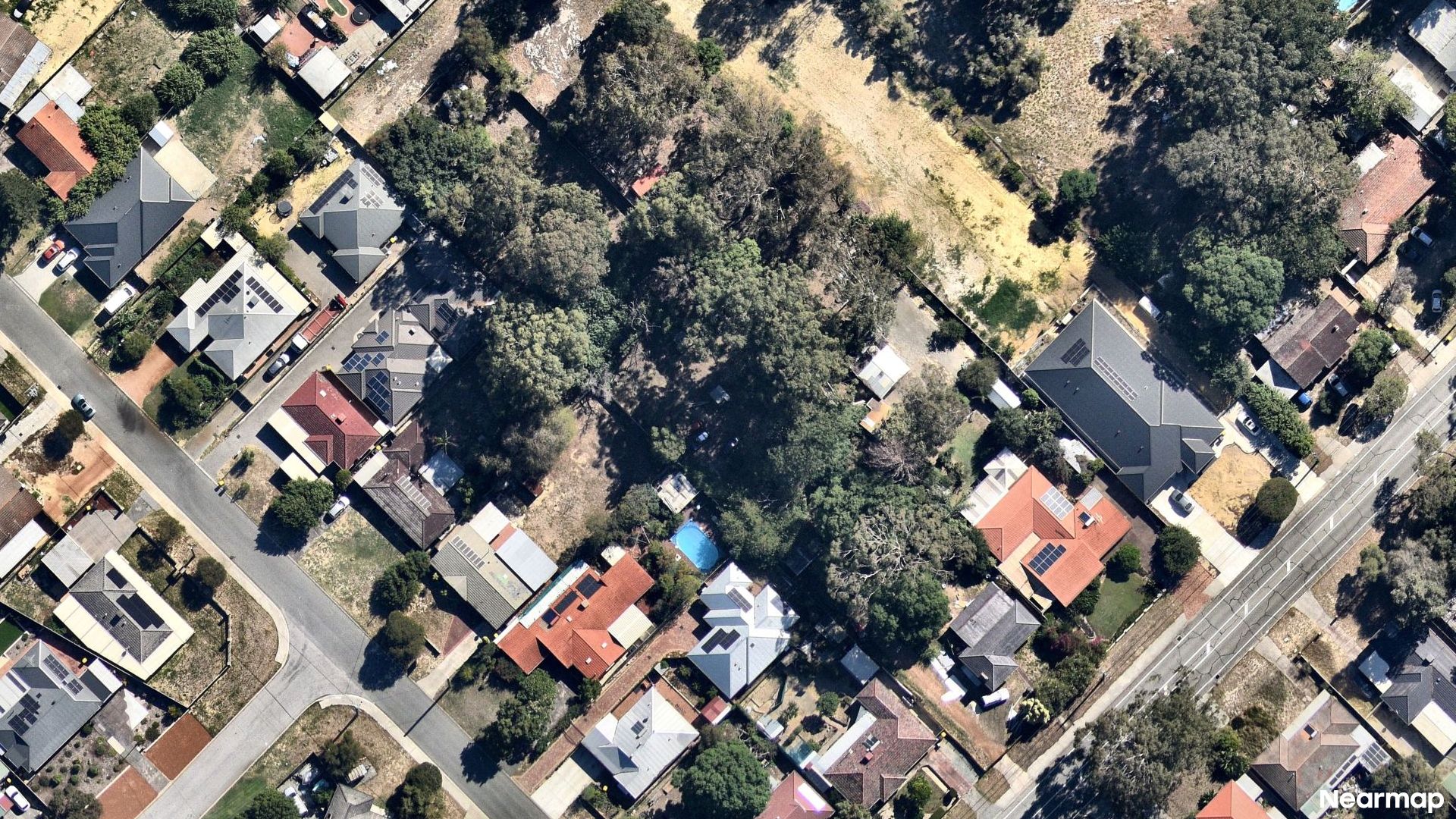Vertical aerial view