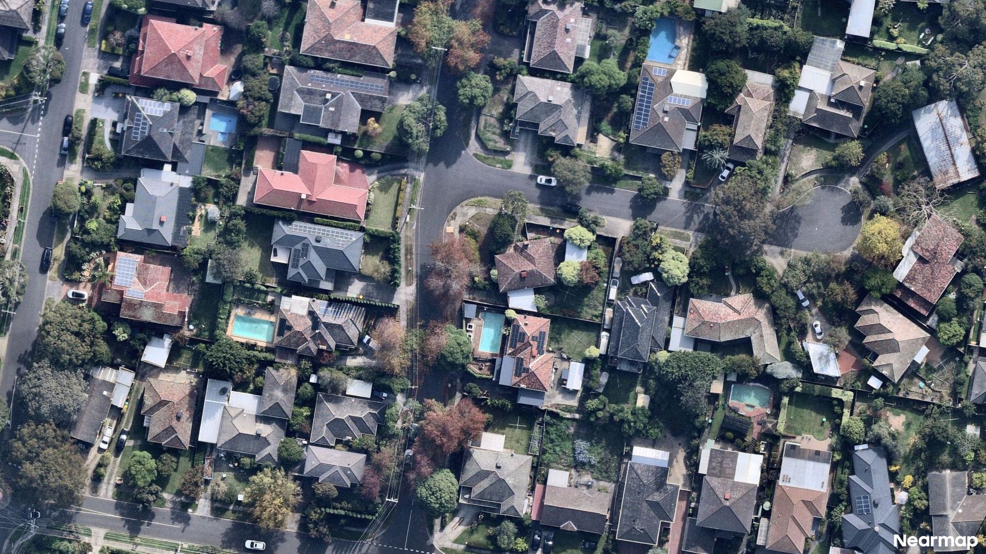 Vertical aerial view
