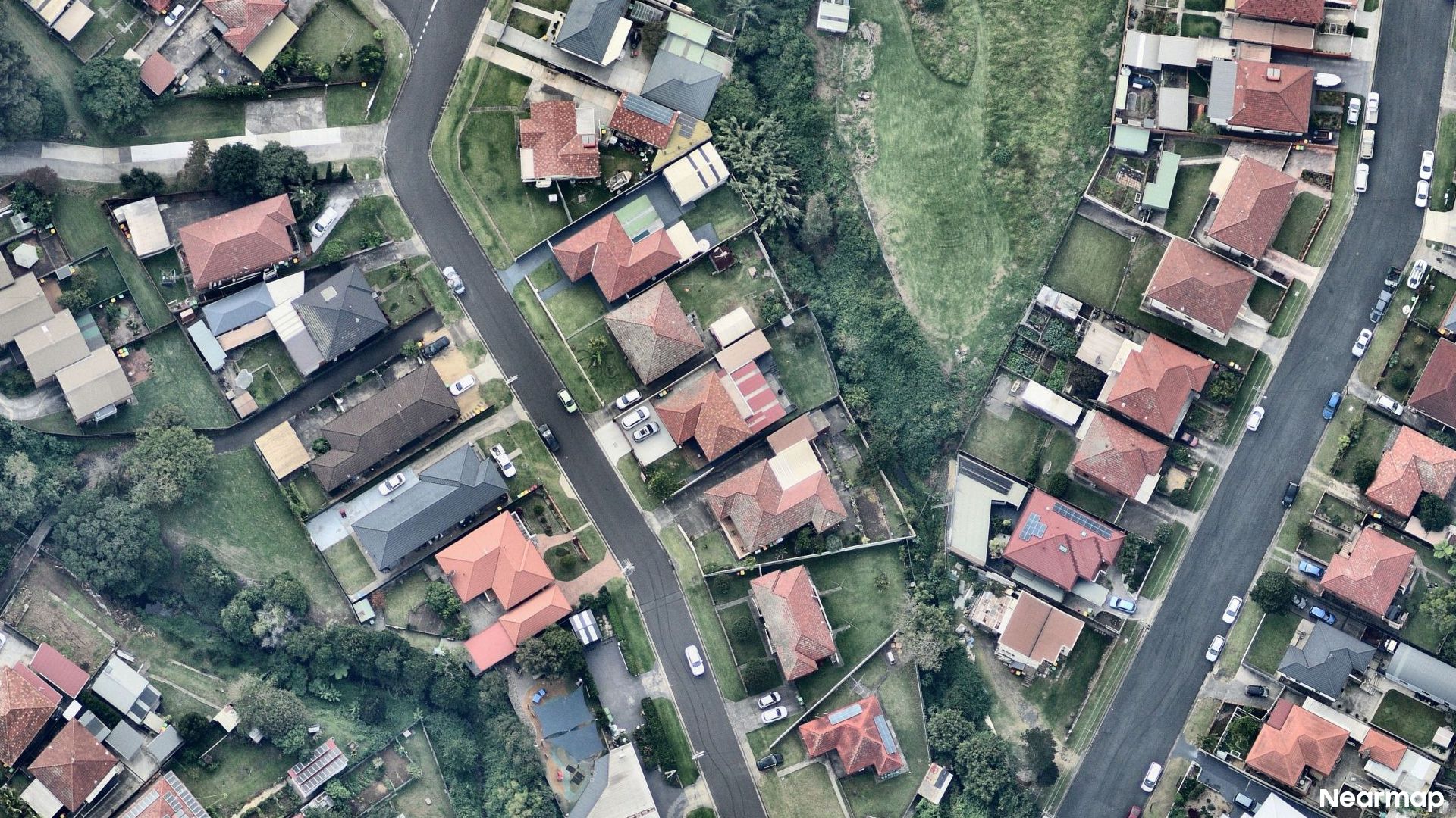 Vertical aerial view
