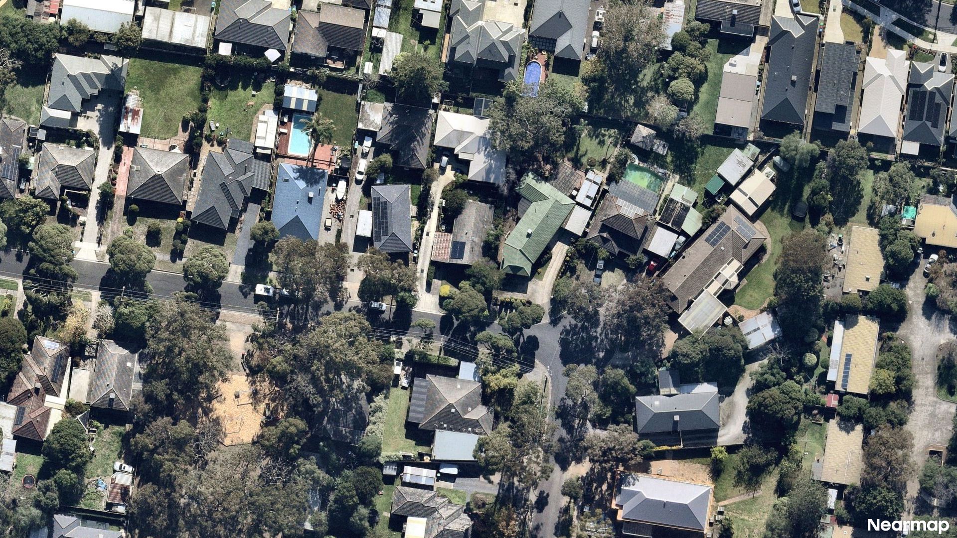 Vertical aerial view
