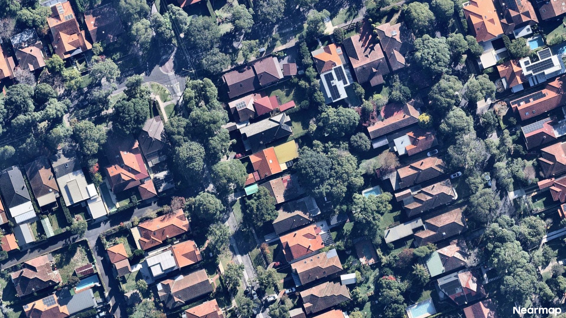 Vertical aerial view