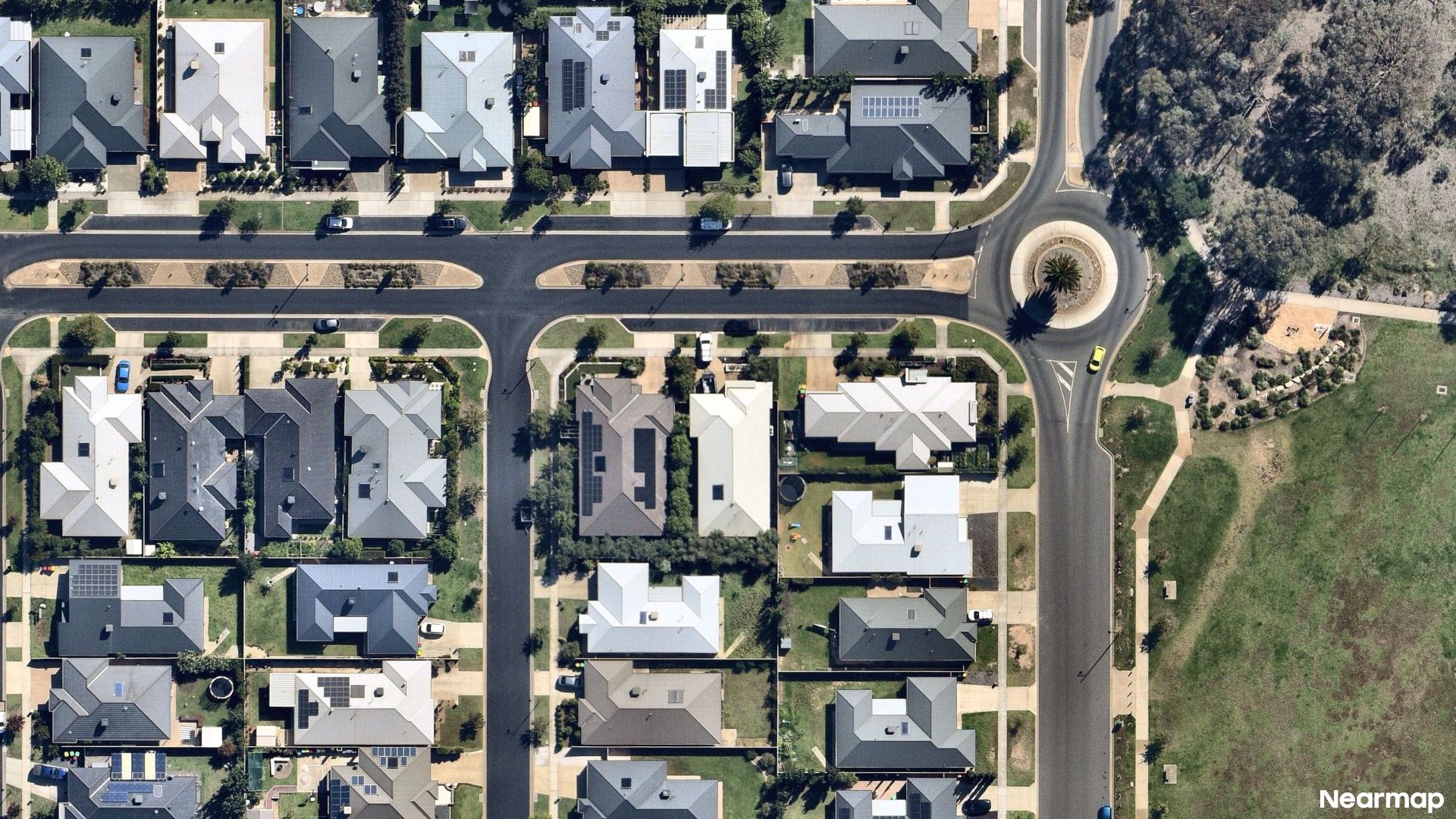 Vertical aerial view