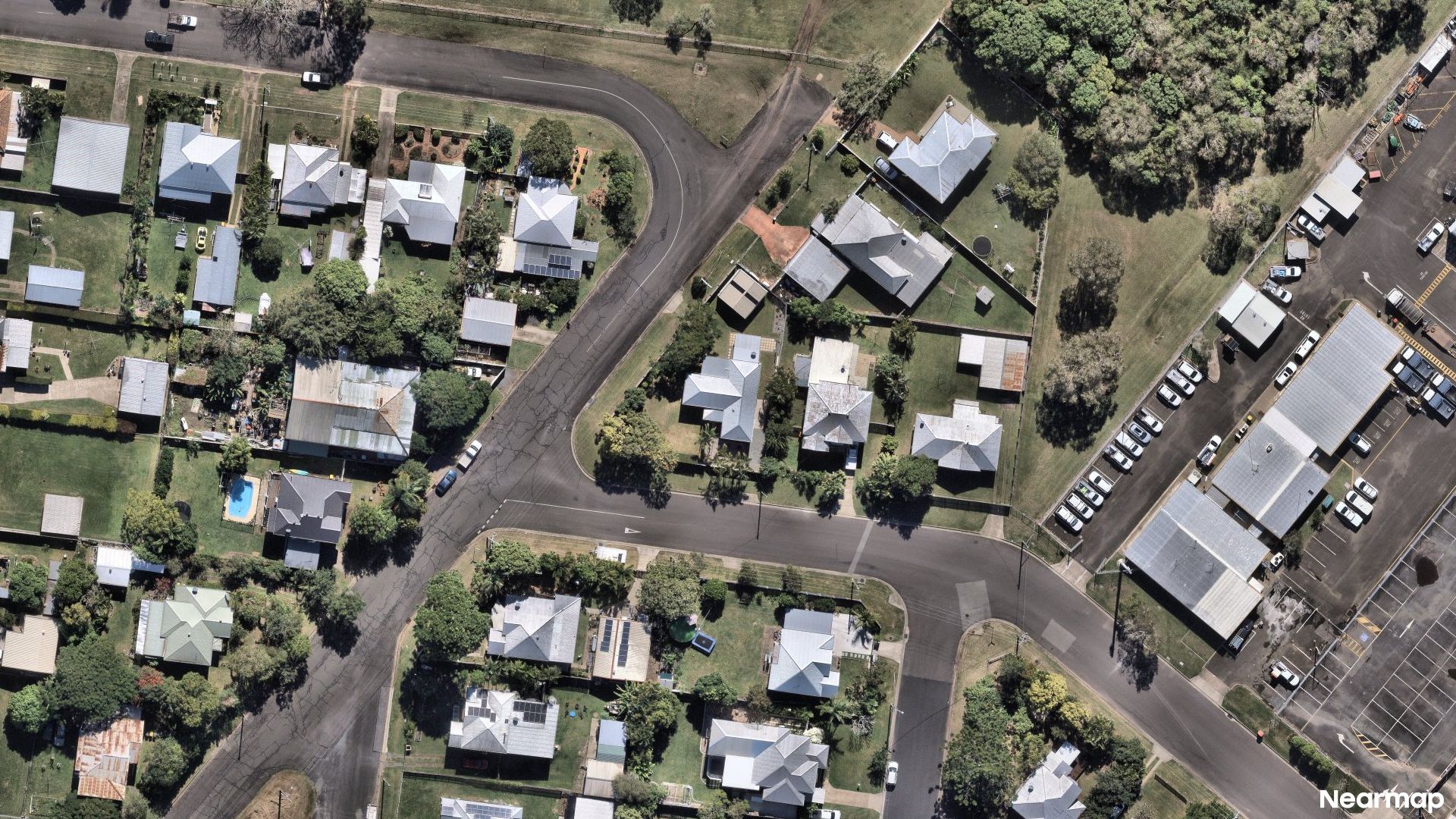 Vertical aerial view