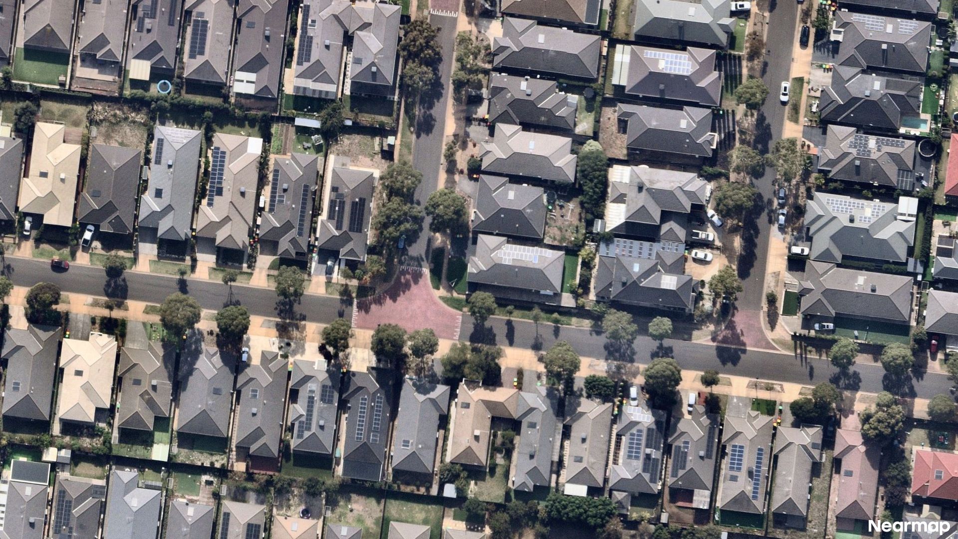 Vertical aerial view