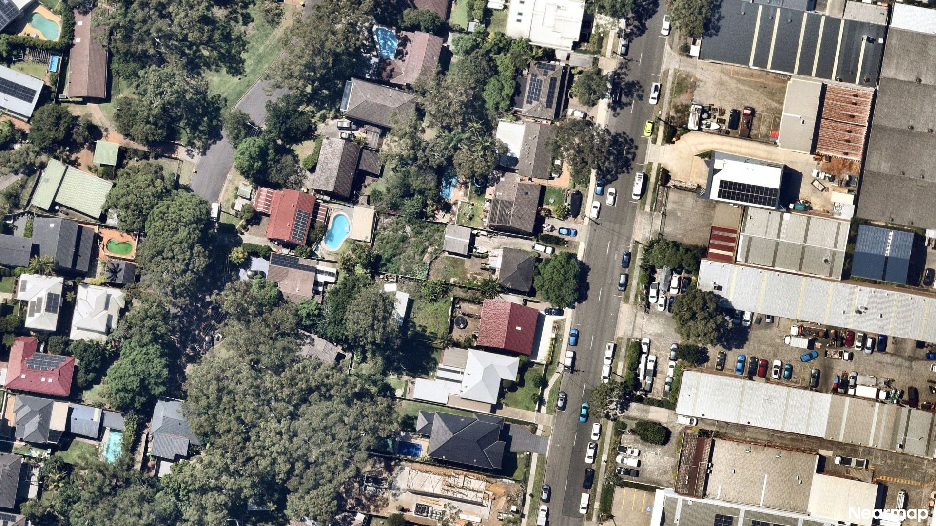 Vertical aerial view