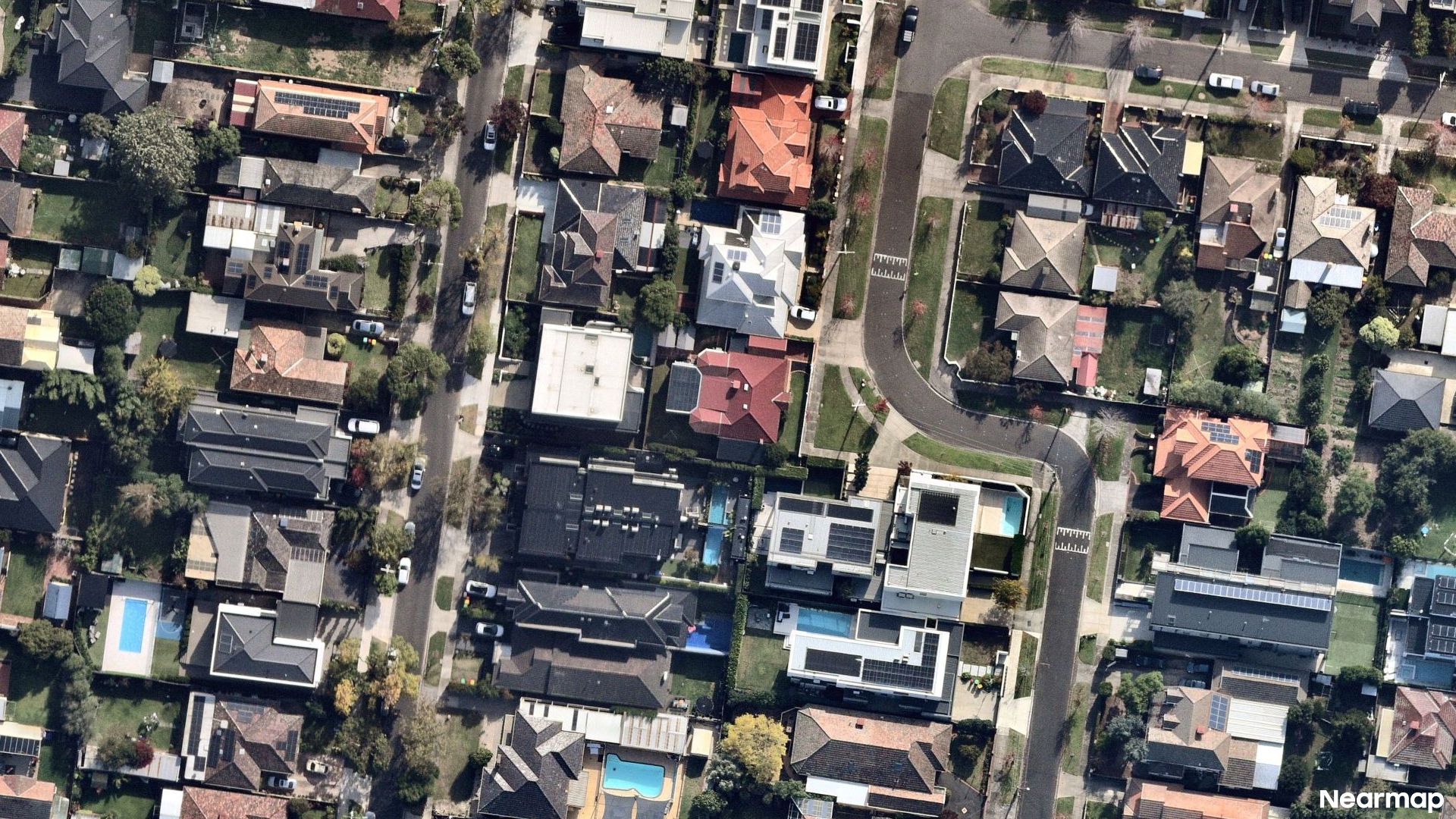 Vertical aerial view