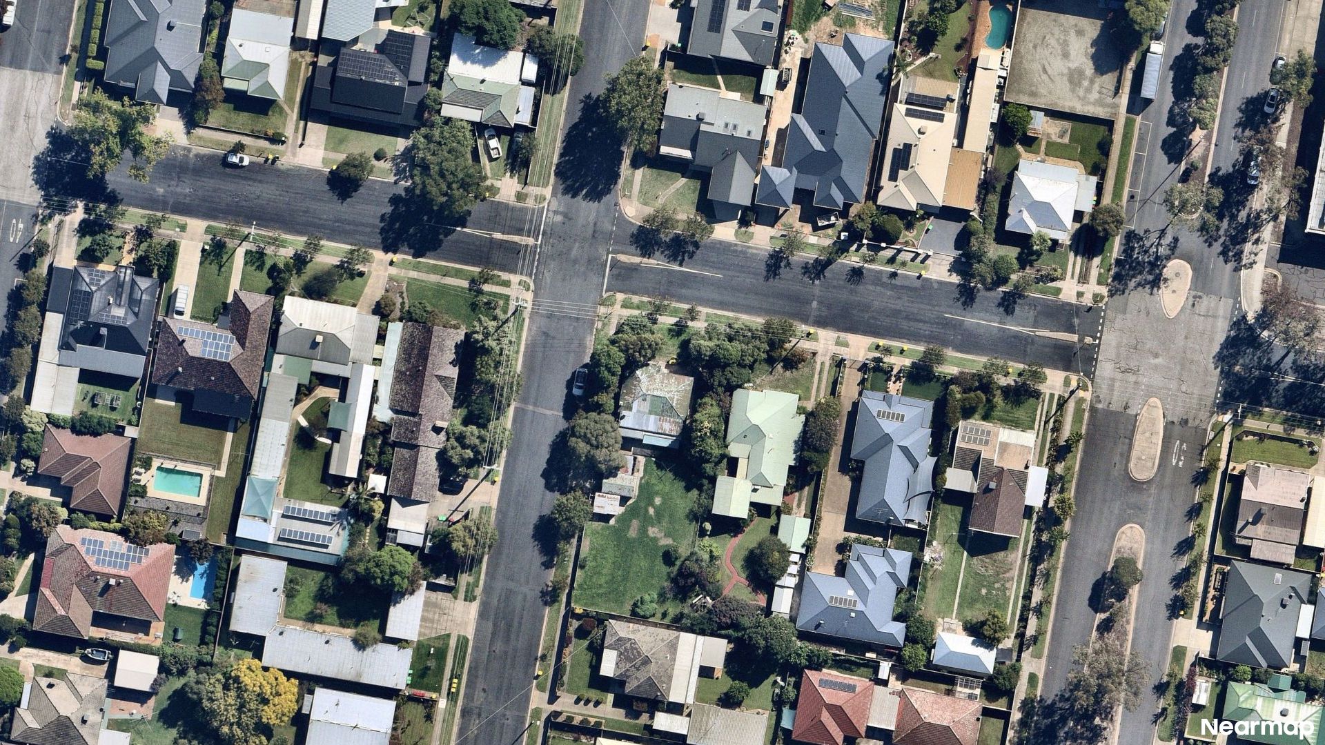 Vertical aerial view