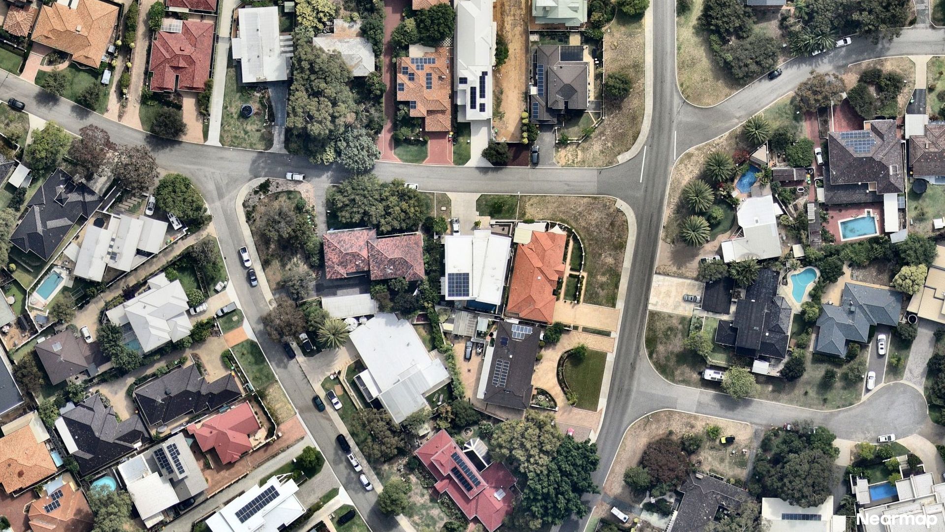 Vertical aerial view