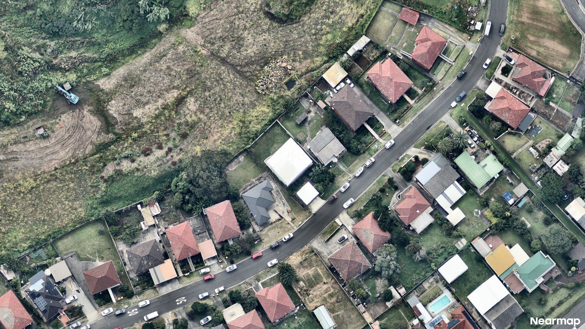 Vertical aerial view