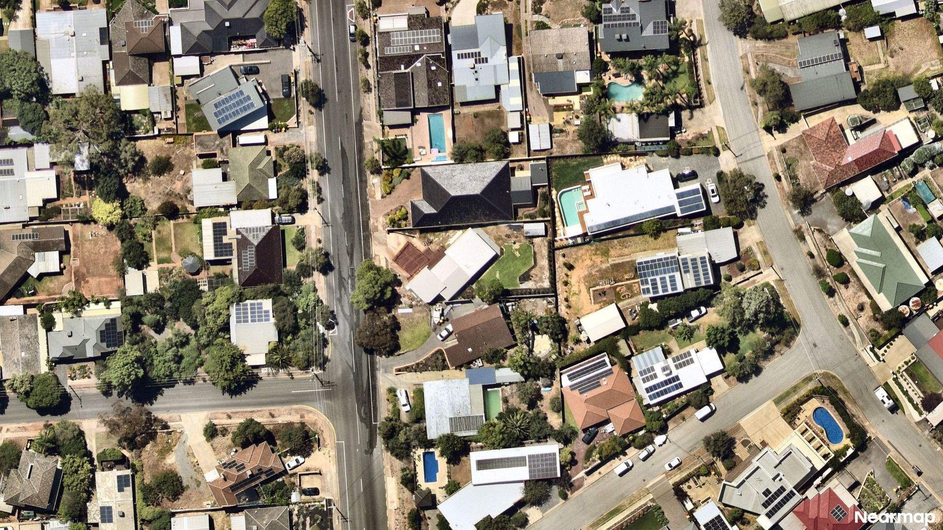 Vertical aerial view