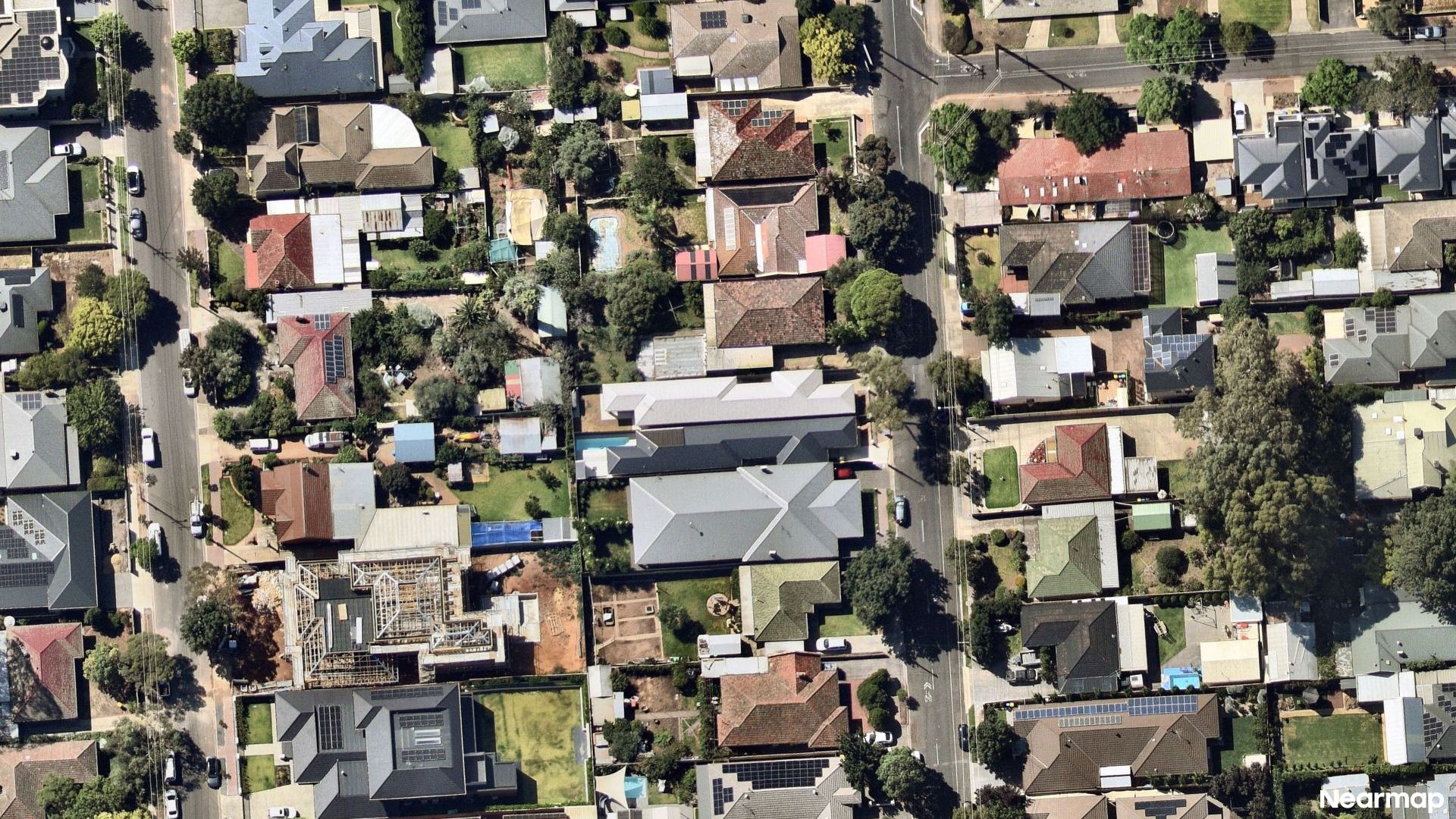 Vertical aerial view