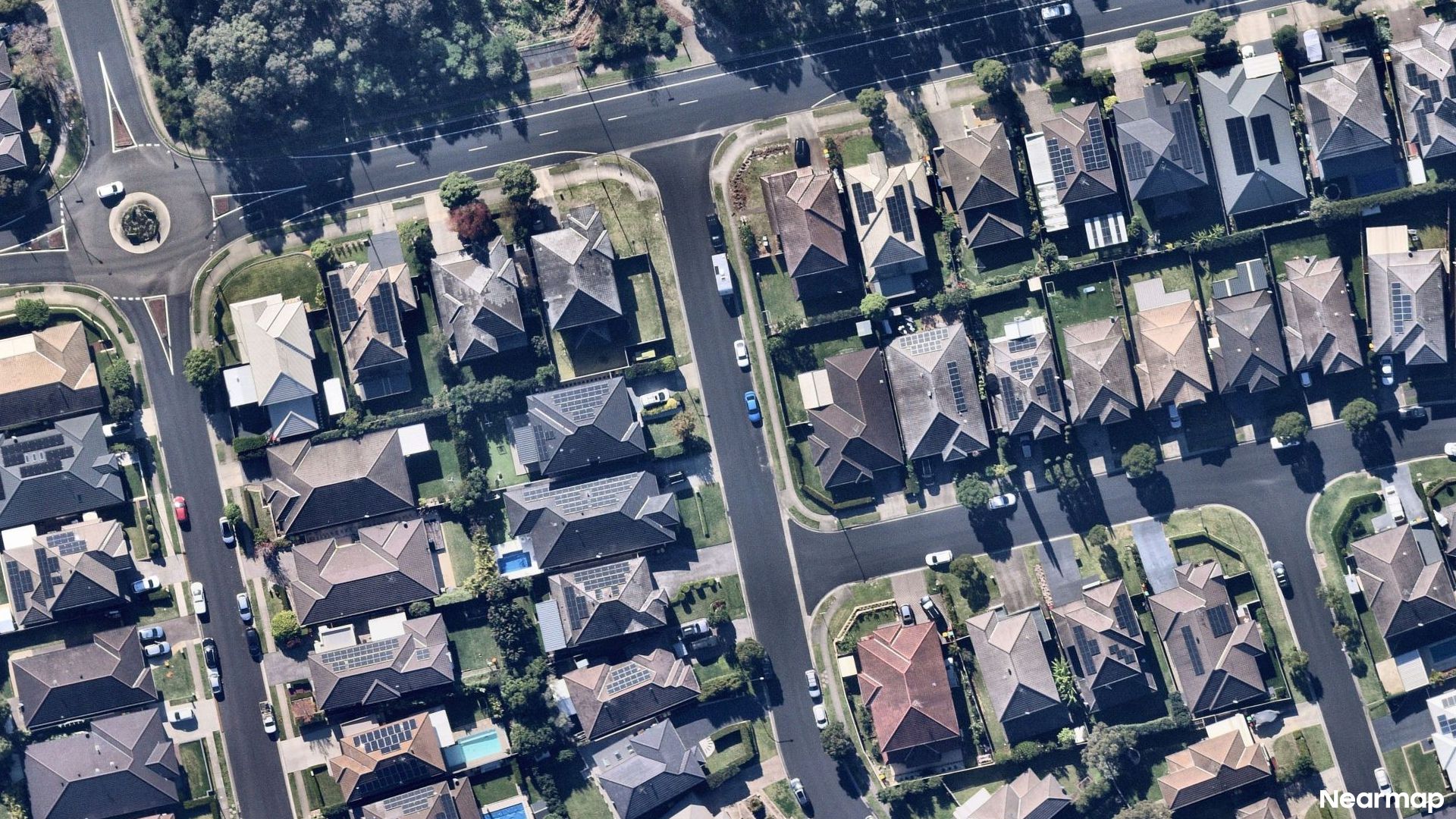 Vertical aerial view