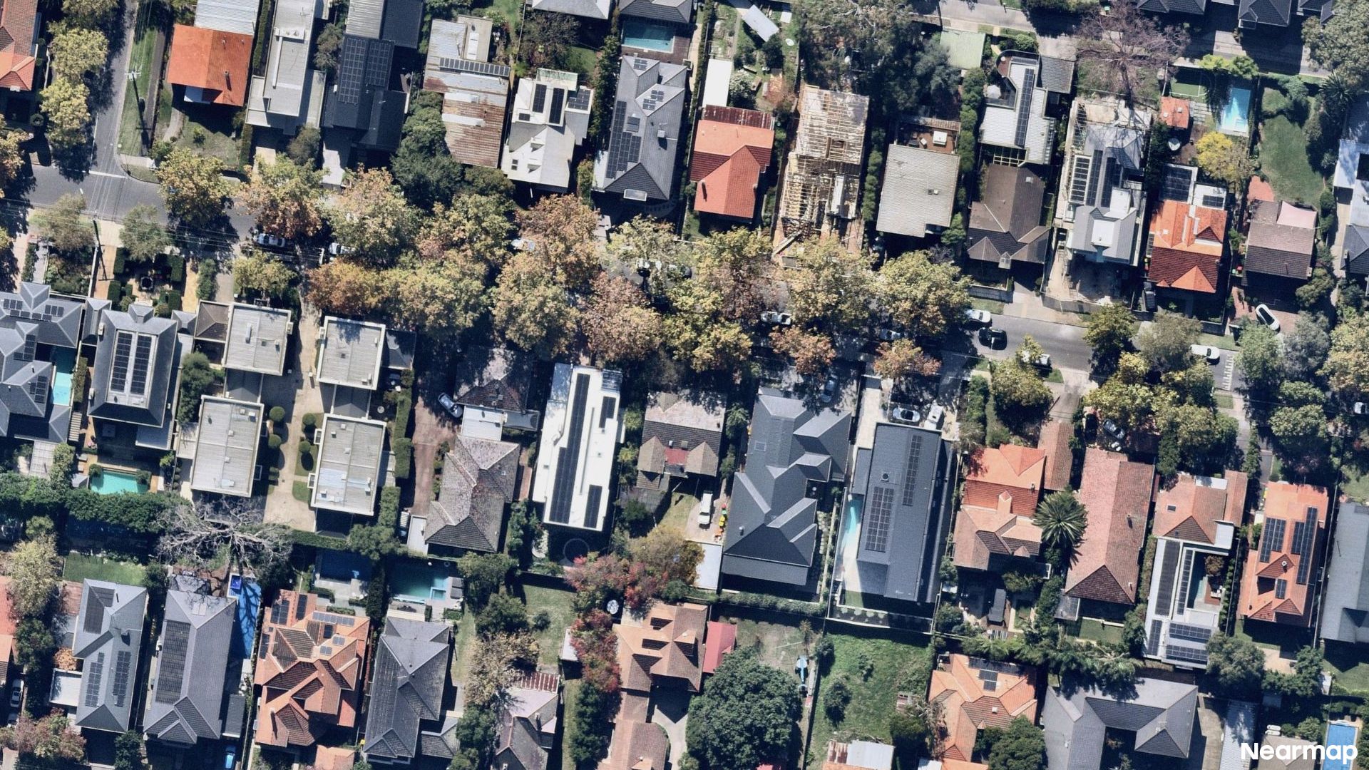 Vertical aerial view