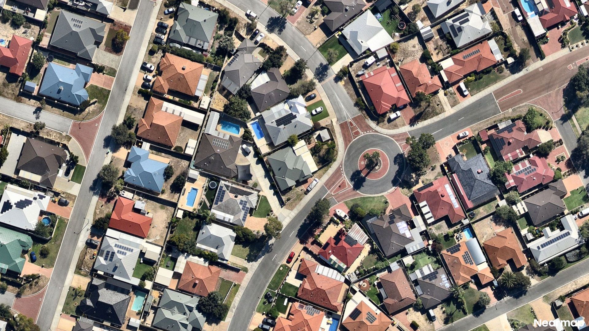 Vertical aerial view