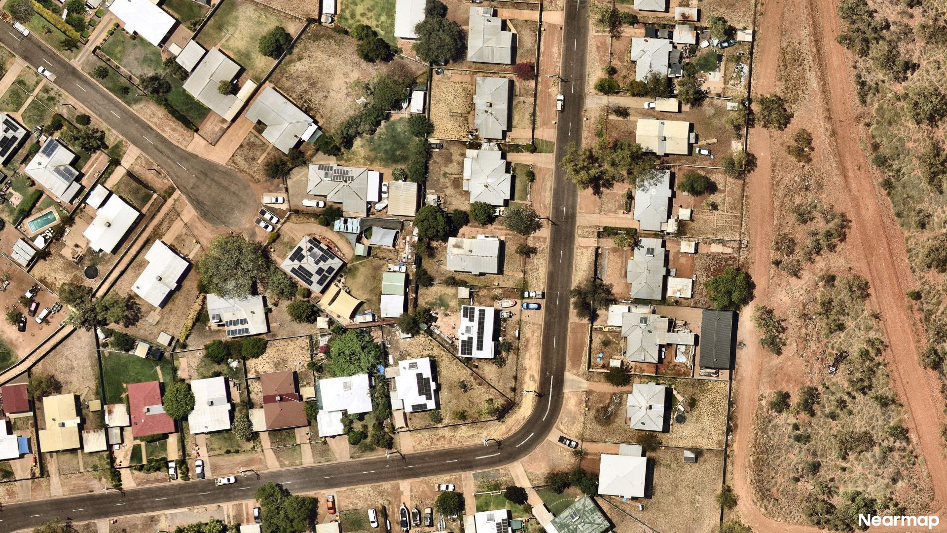 Vertical aerial view