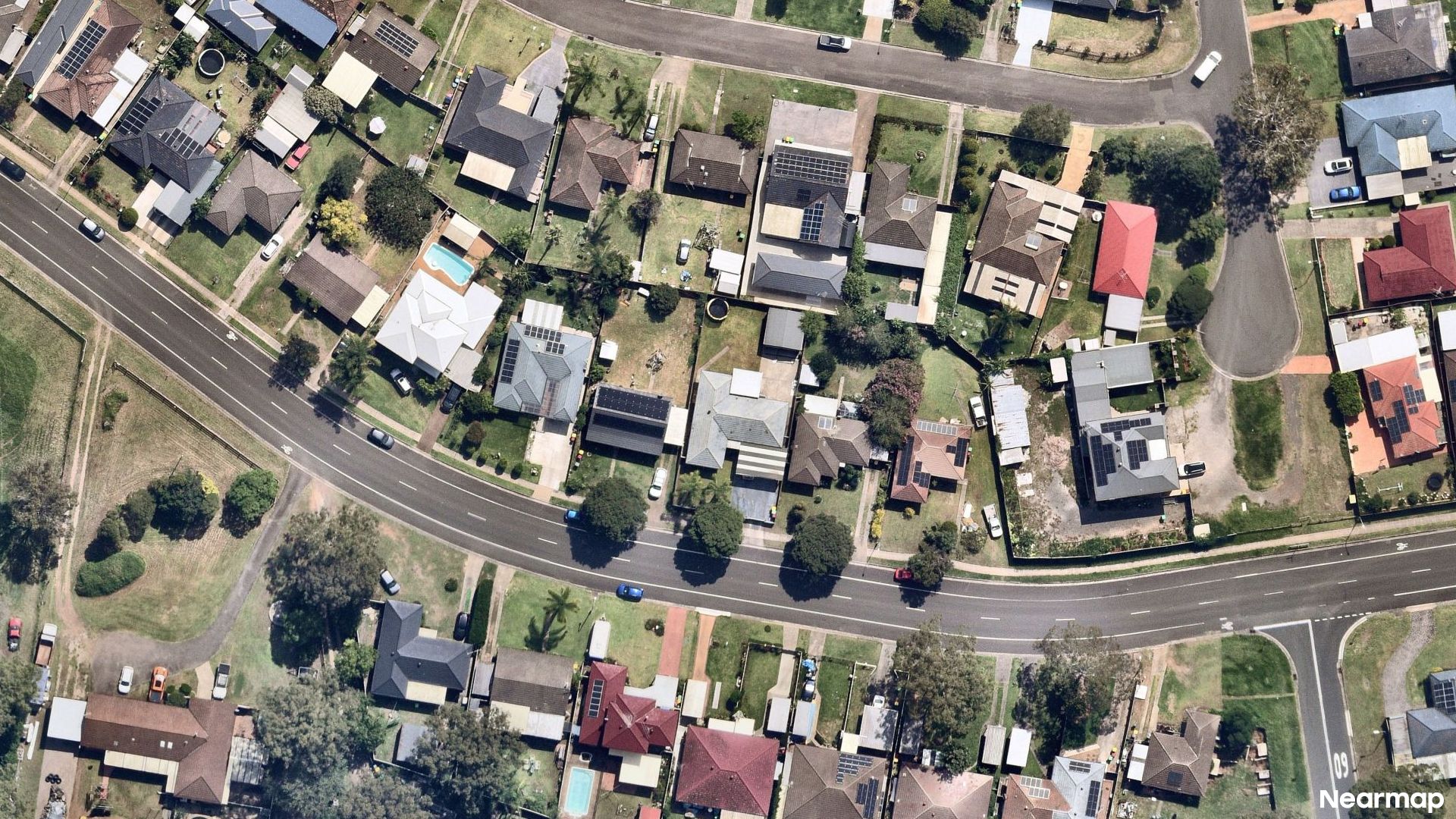 Vertical aerial view