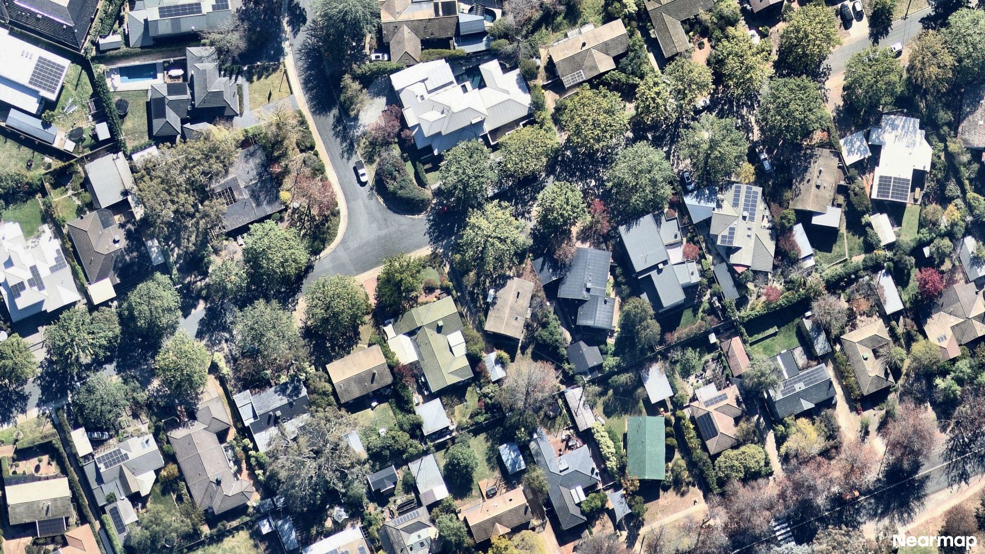 Vertical aerial view