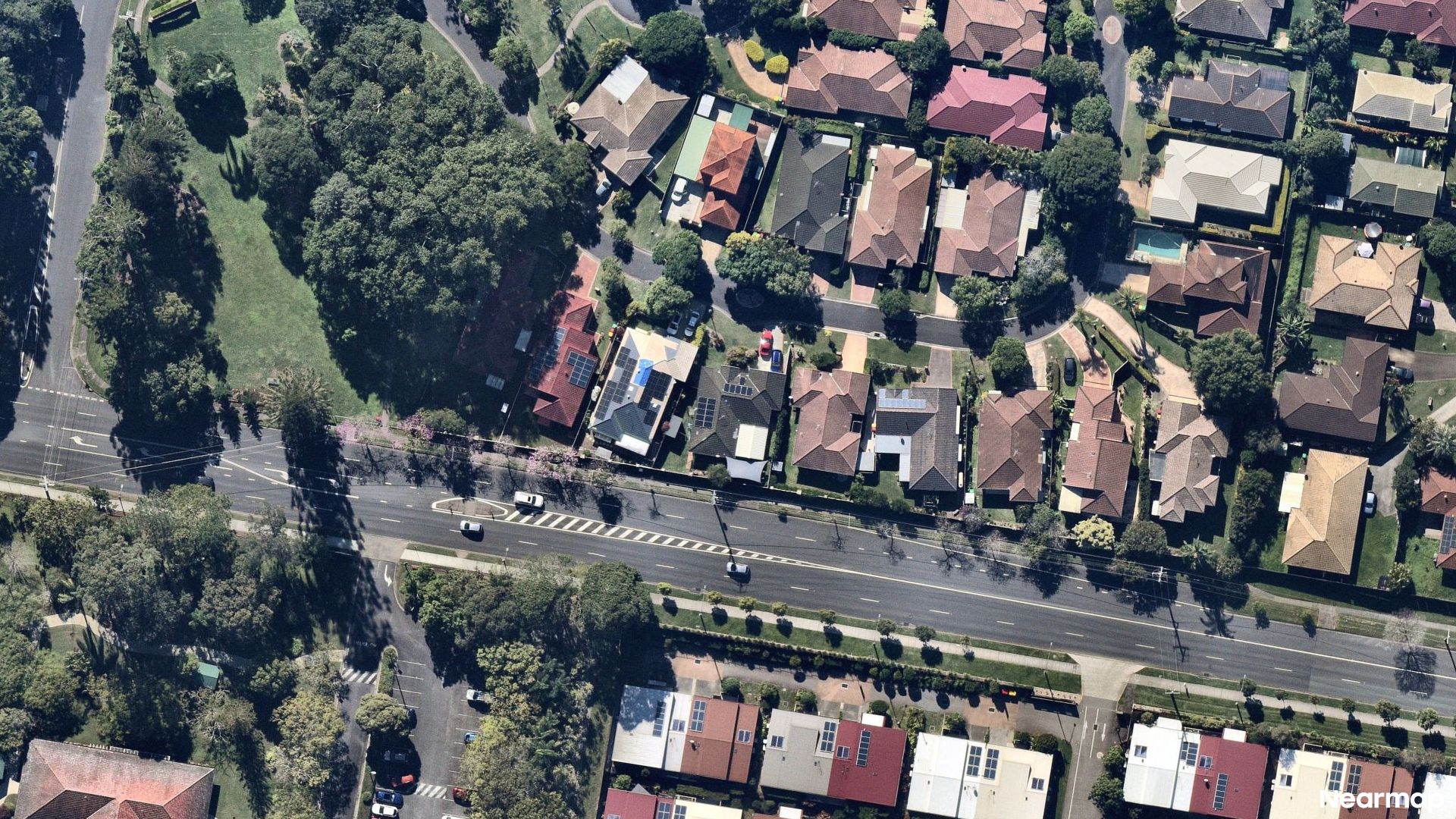 Vertical aerial view