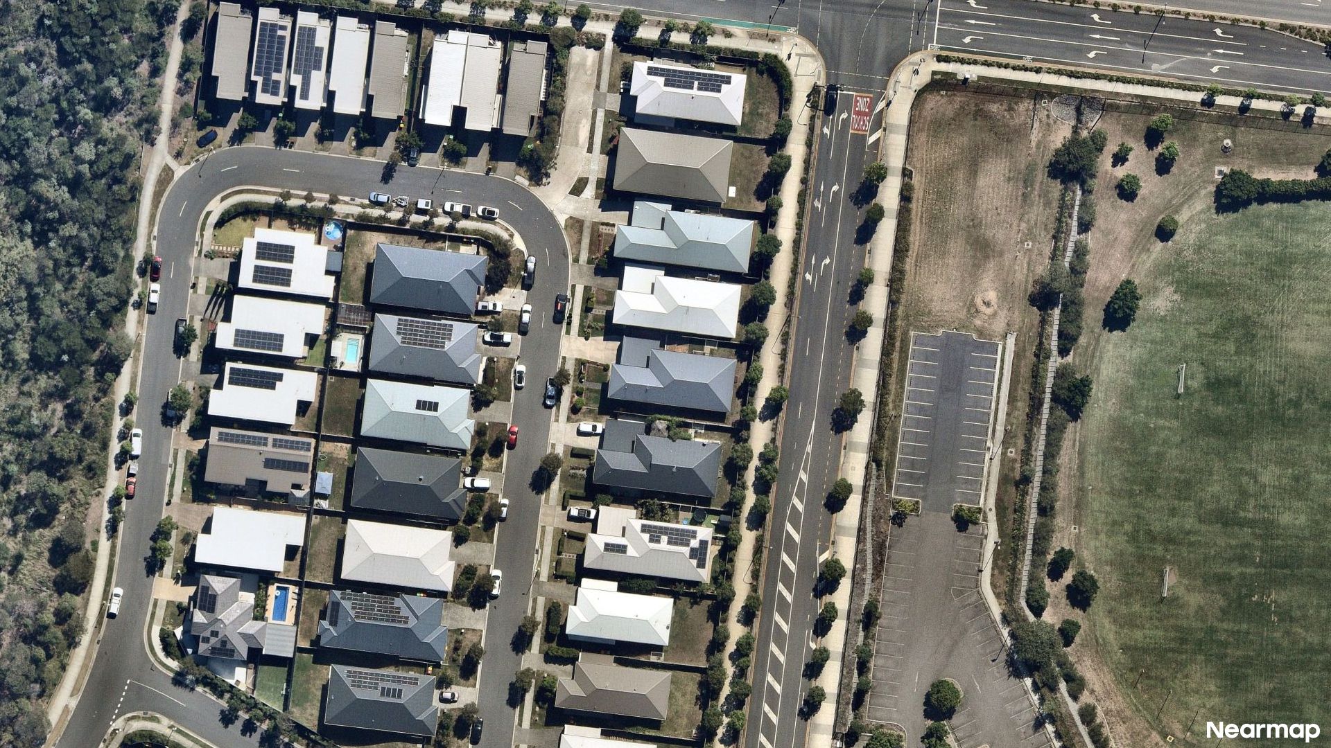 Vertical aerial view