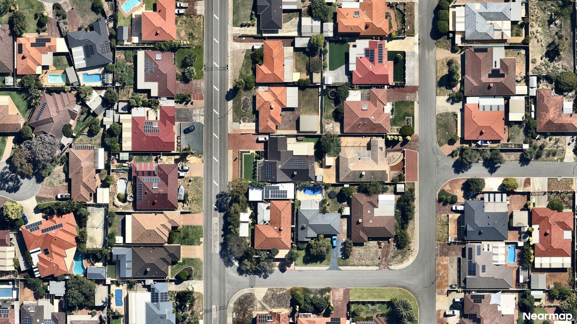 Vertical aerial view