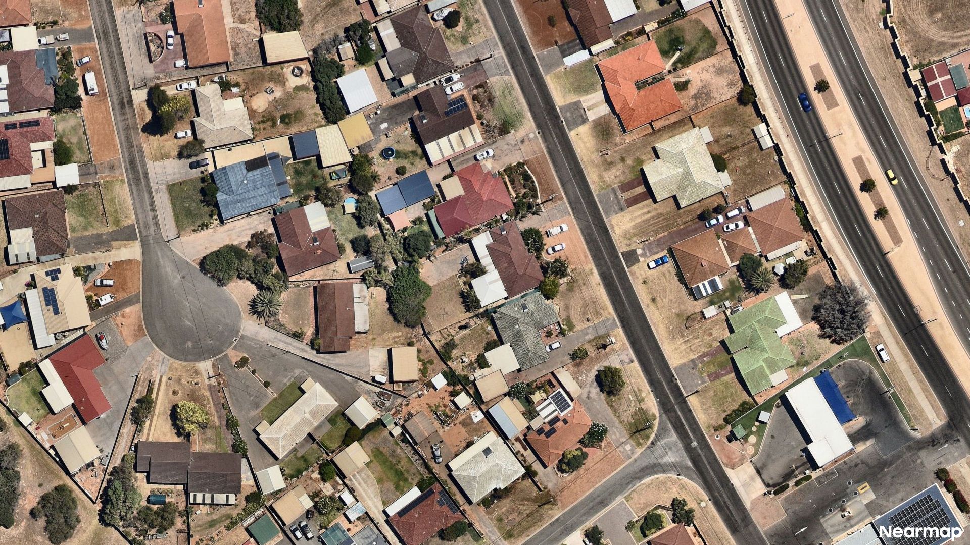 Vertical aerial view