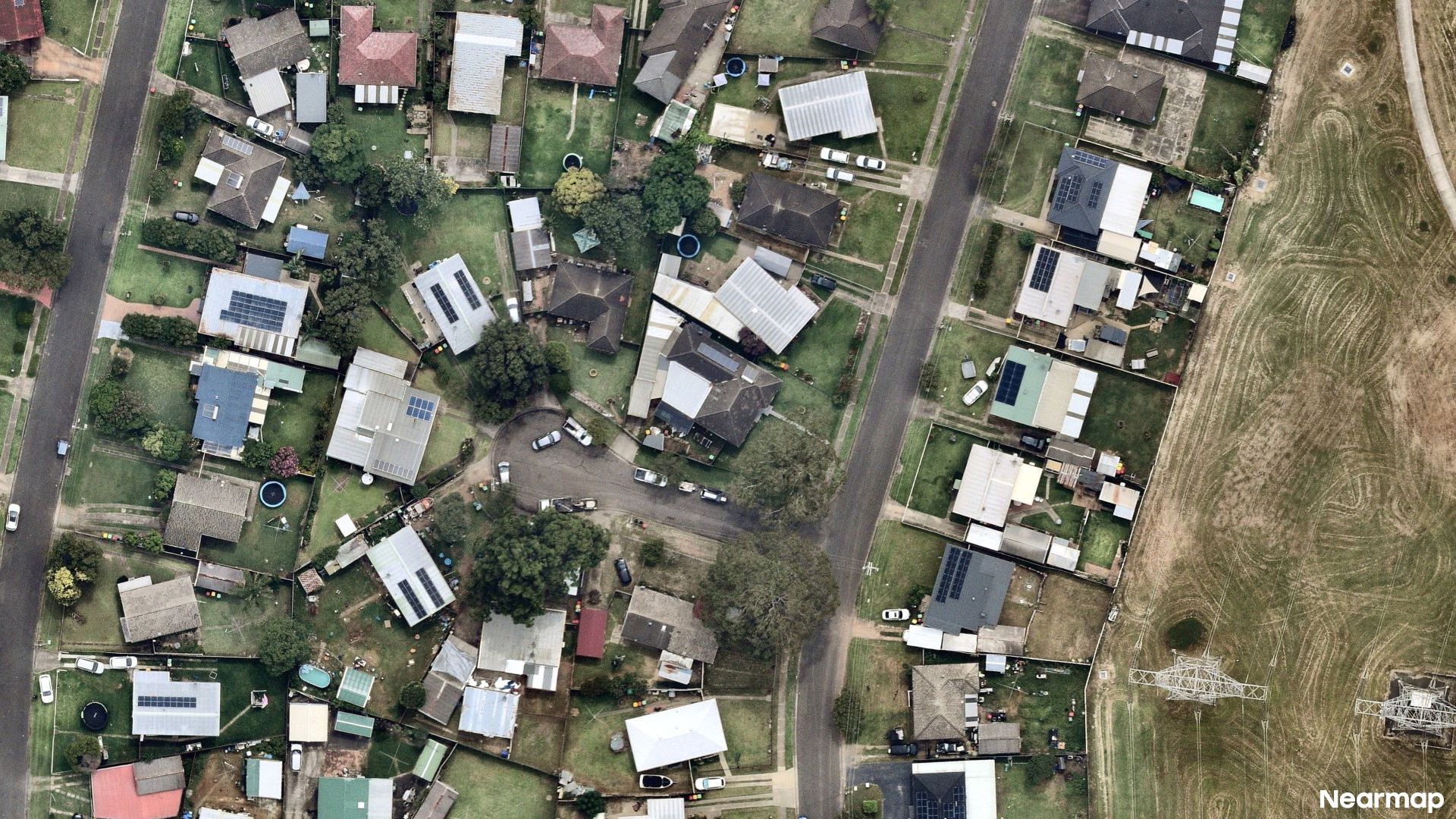 Vertical aerial view