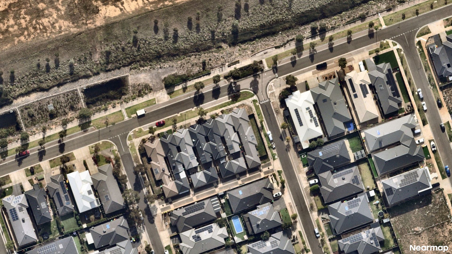 Vertical aerial view