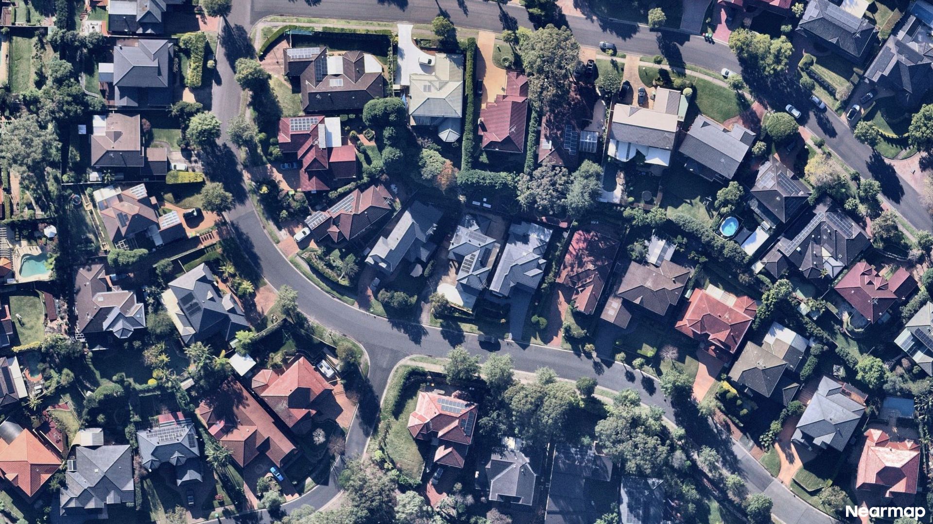 Vertical aerial view