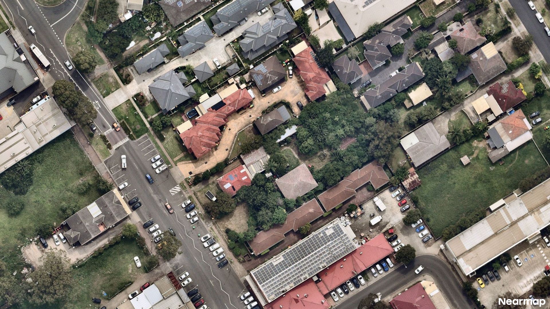Vertical aerial view