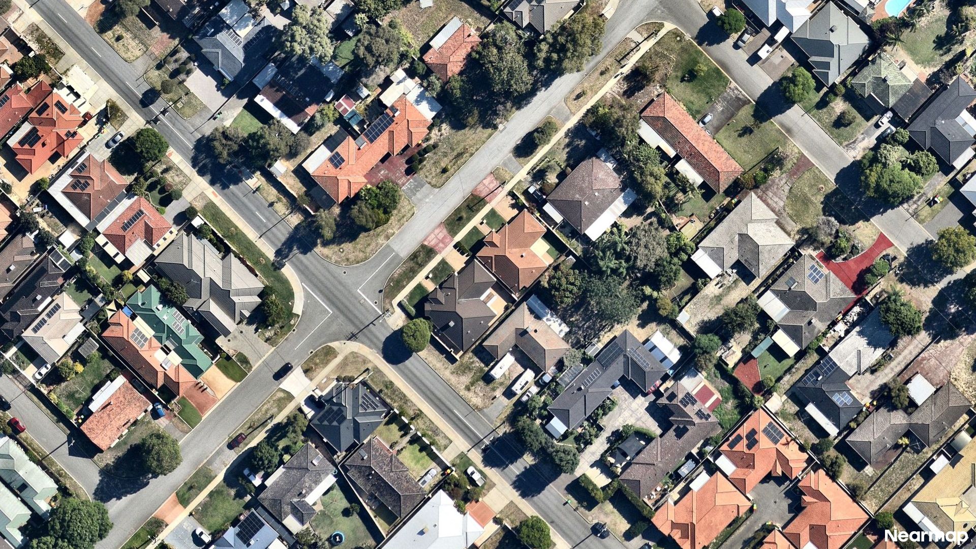 Vertical aerial view