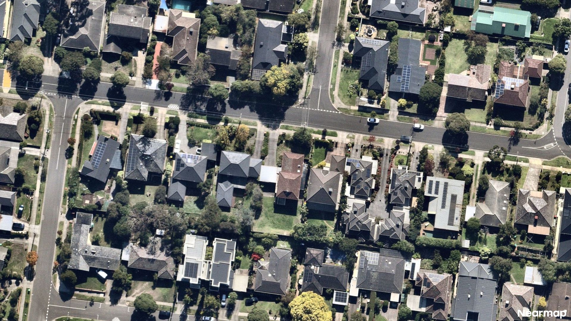 Vertical aerial view