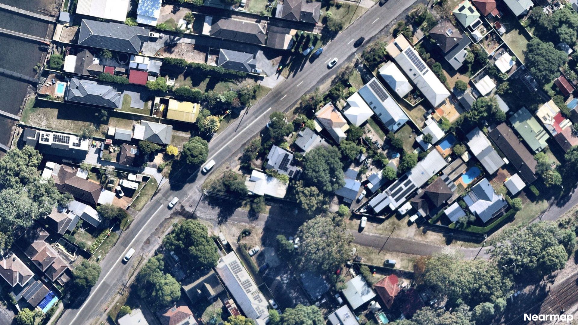 Vertical aerial view