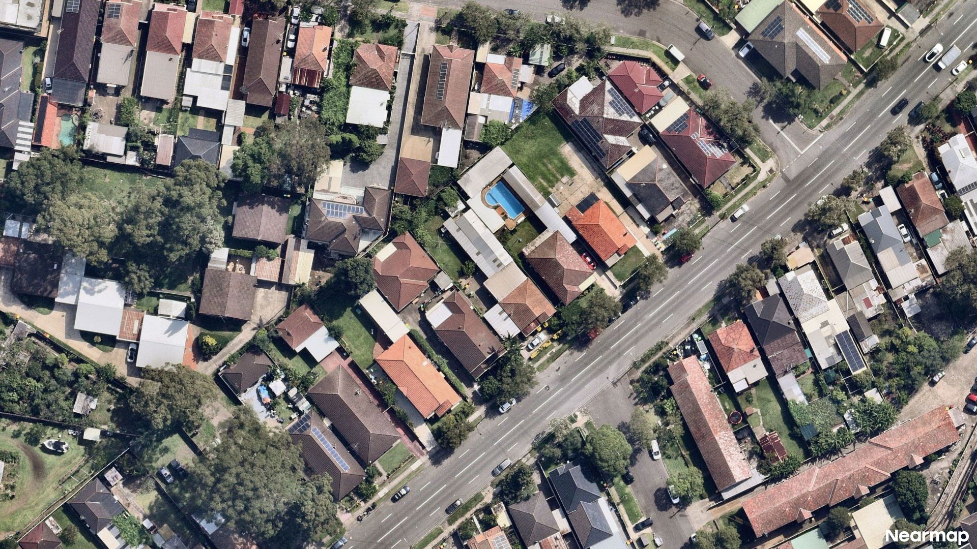 Vertical aerial view