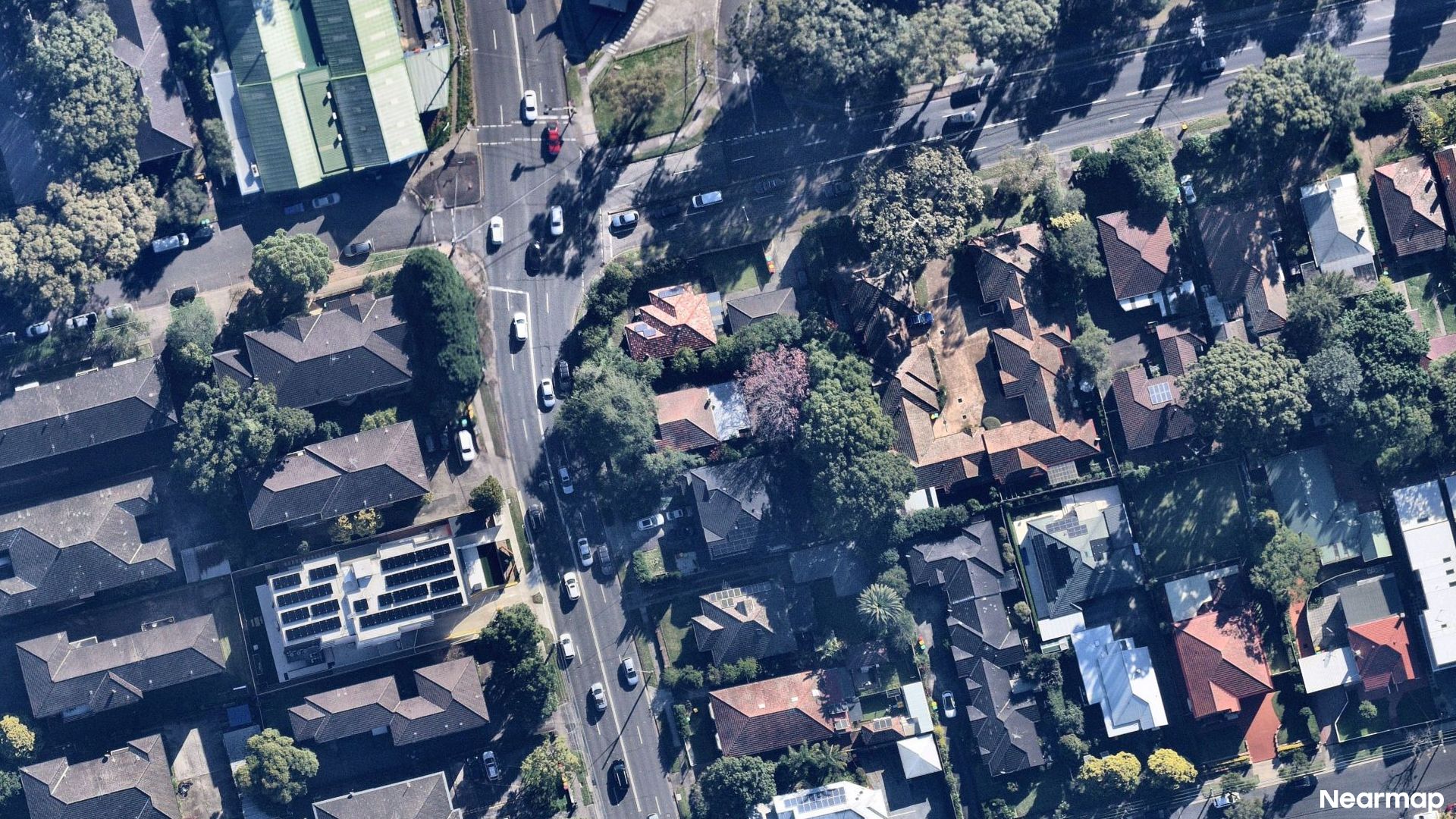 Vertical aerial view