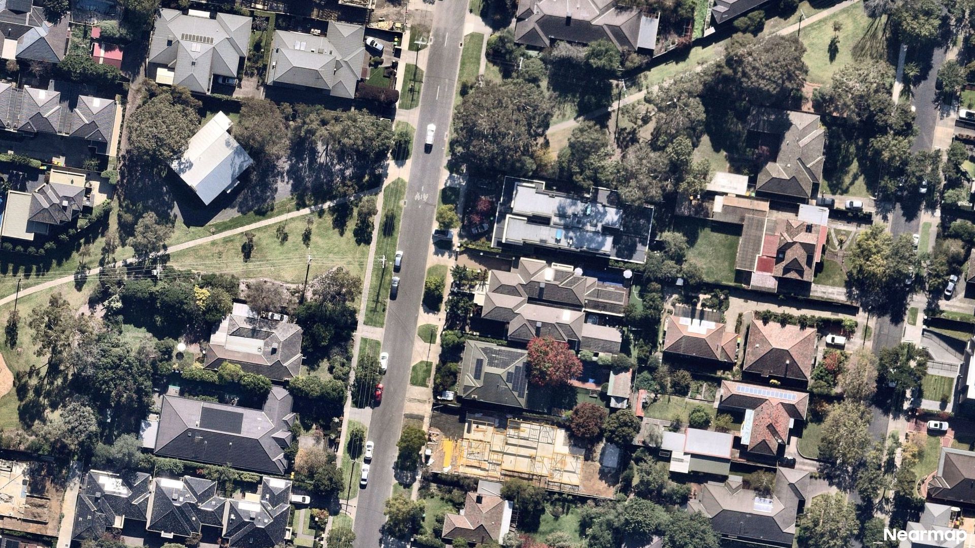 Vertical aerial view